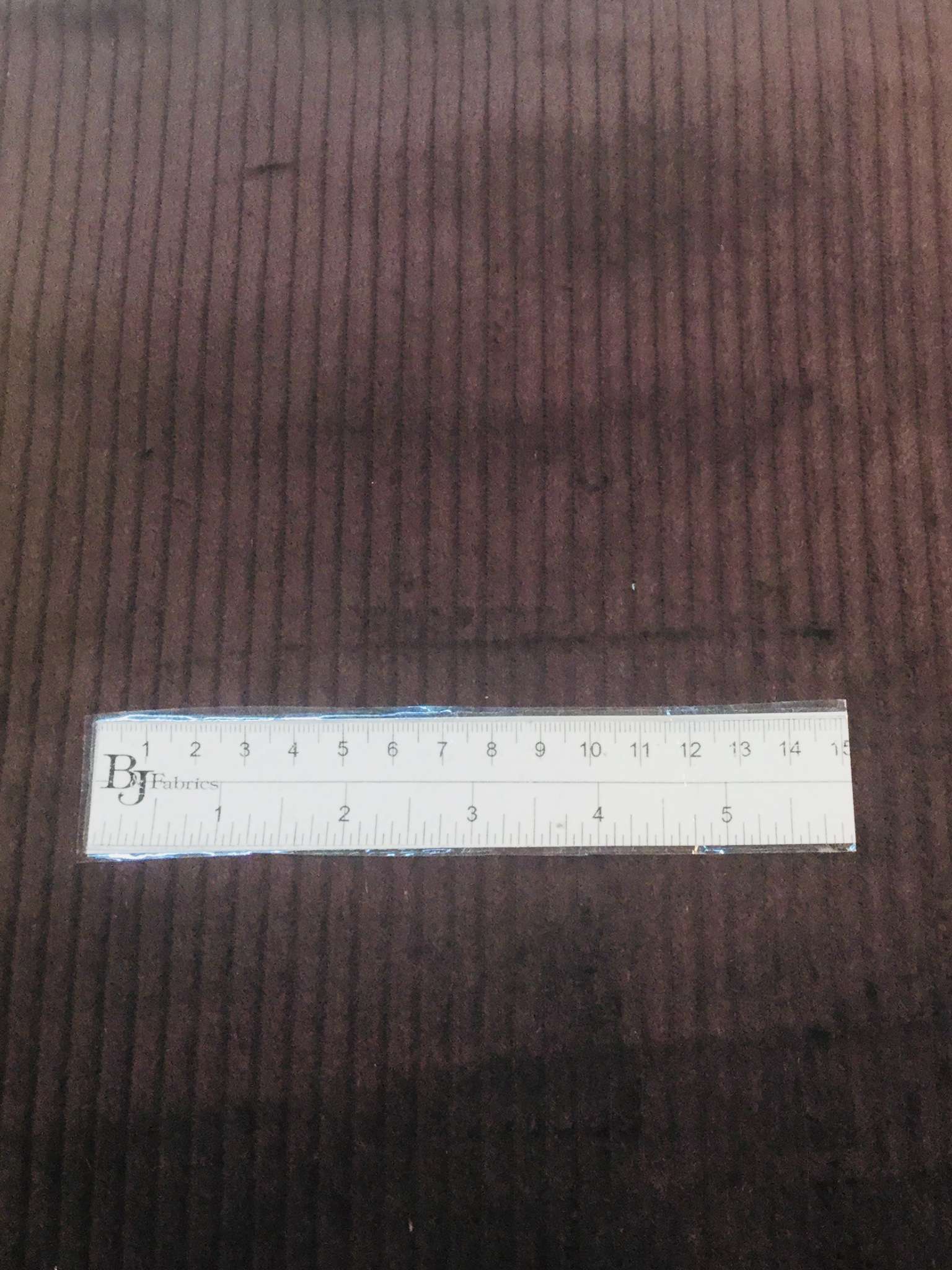 Cotton 4 Wale Corduroy in Chocolate Brown