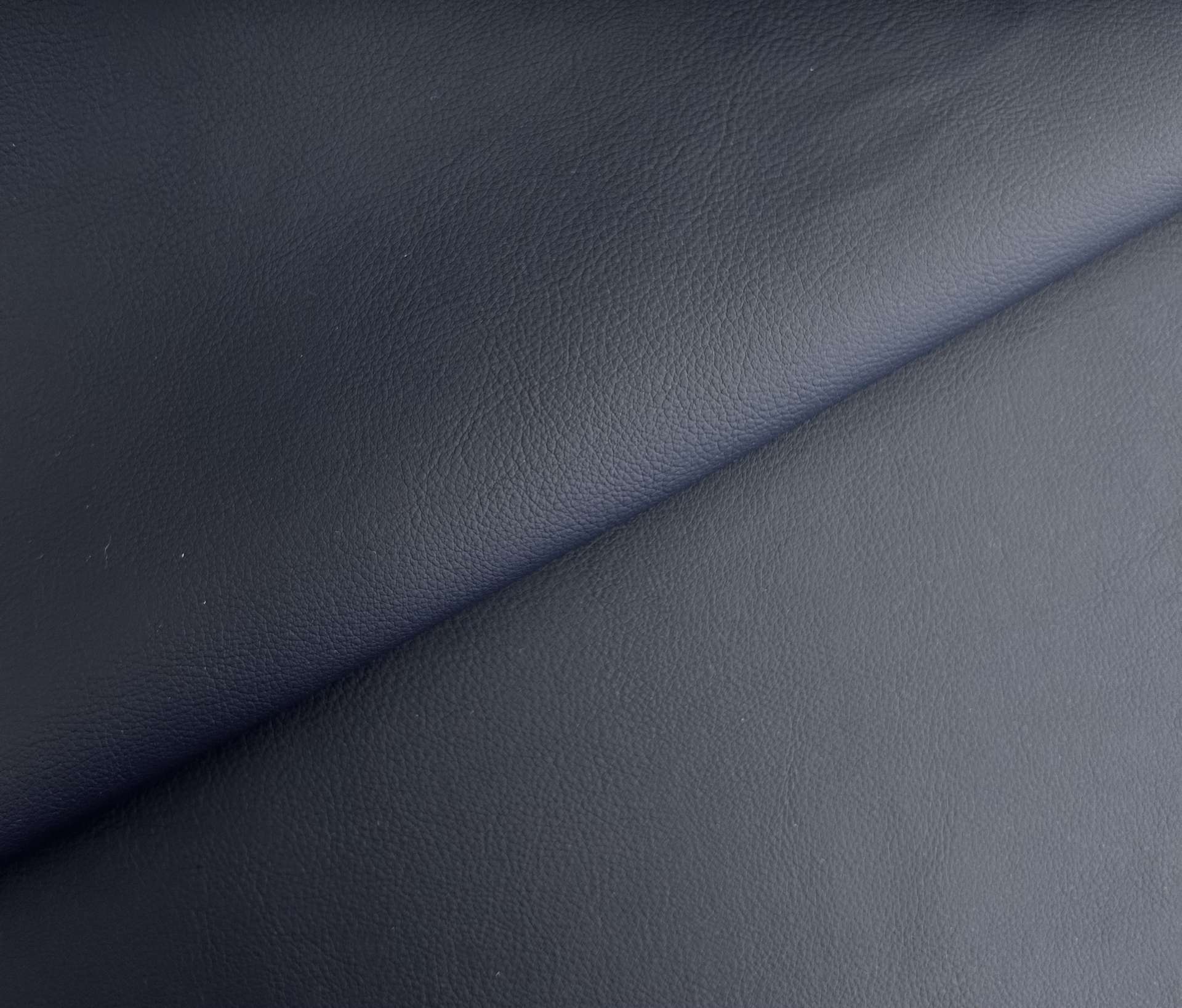 Vegan Recycled-Cotton "Leather" in Navy