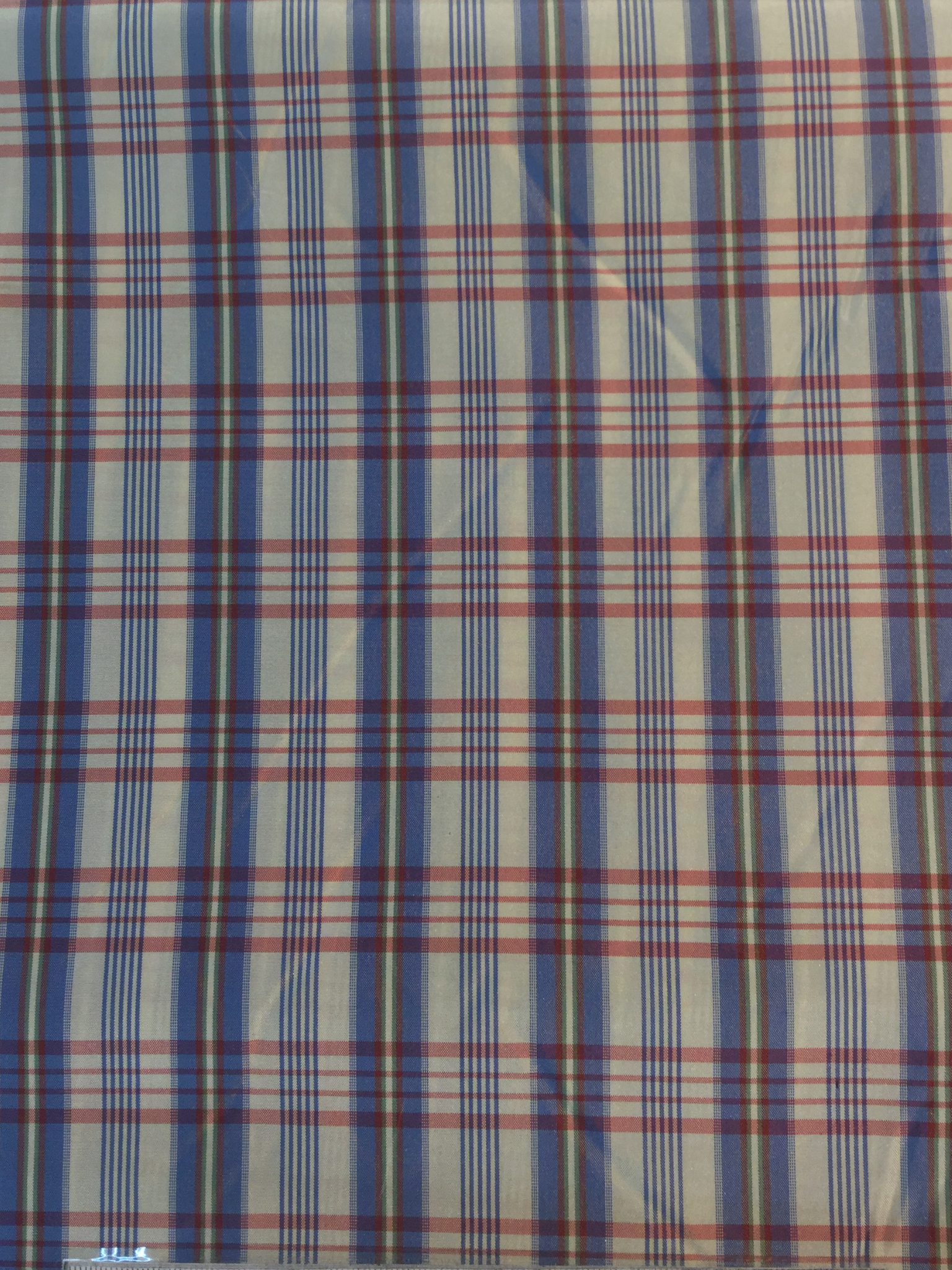 100% Silk Taffeta Plaid