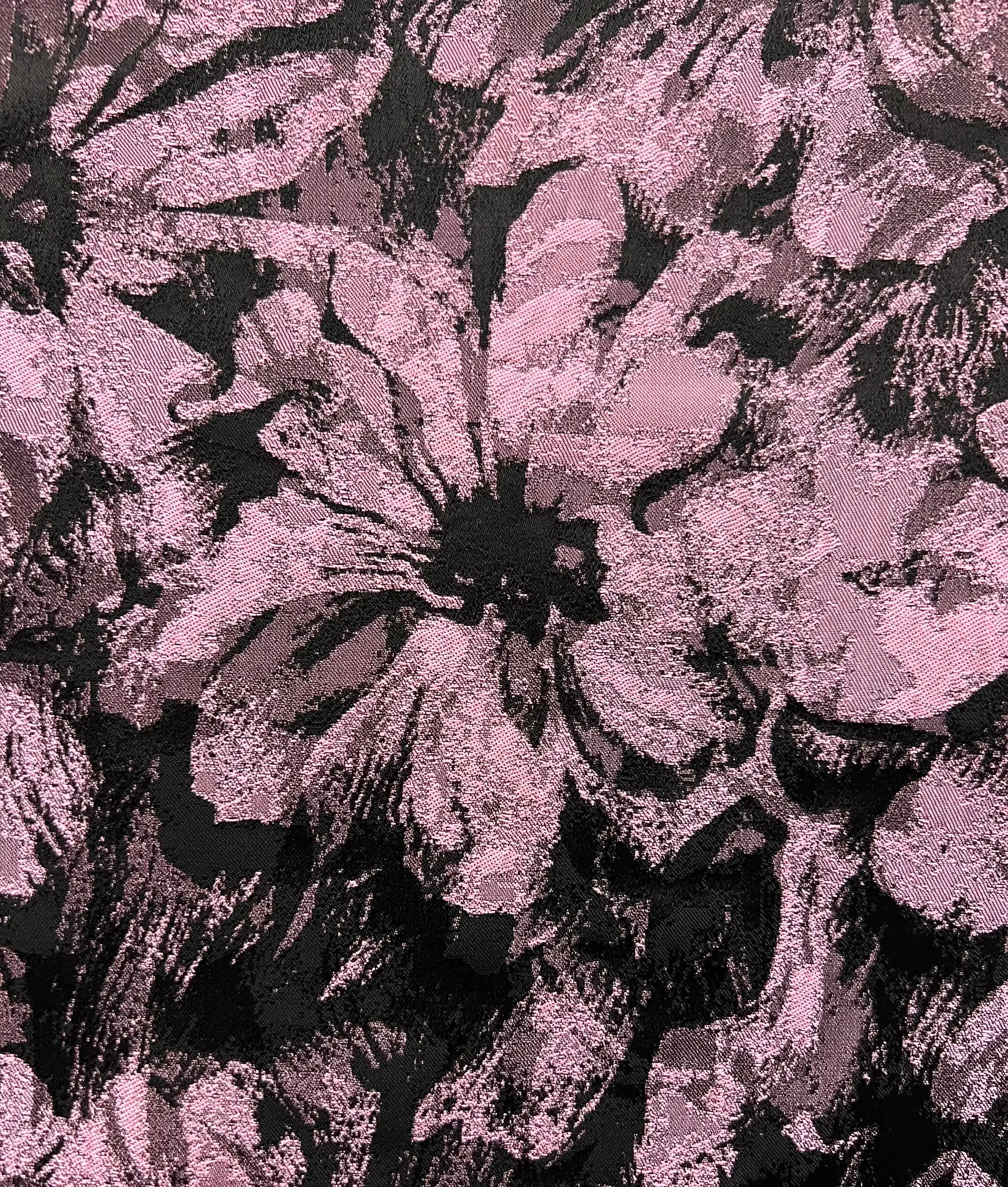 Floral Brocade in Lavender Rose Black