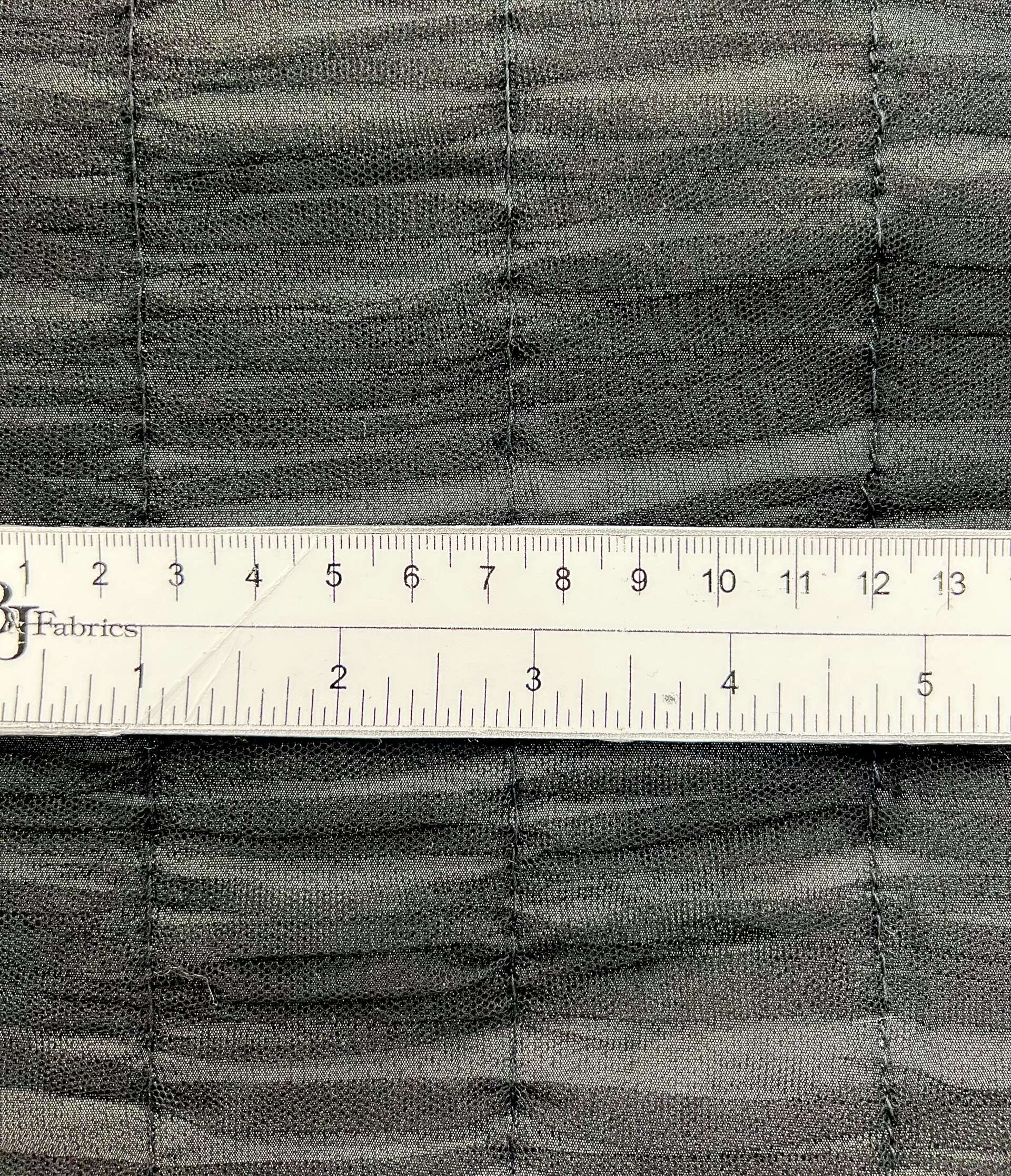 Ruched Tulle Stitched Over Polyester Taffeta