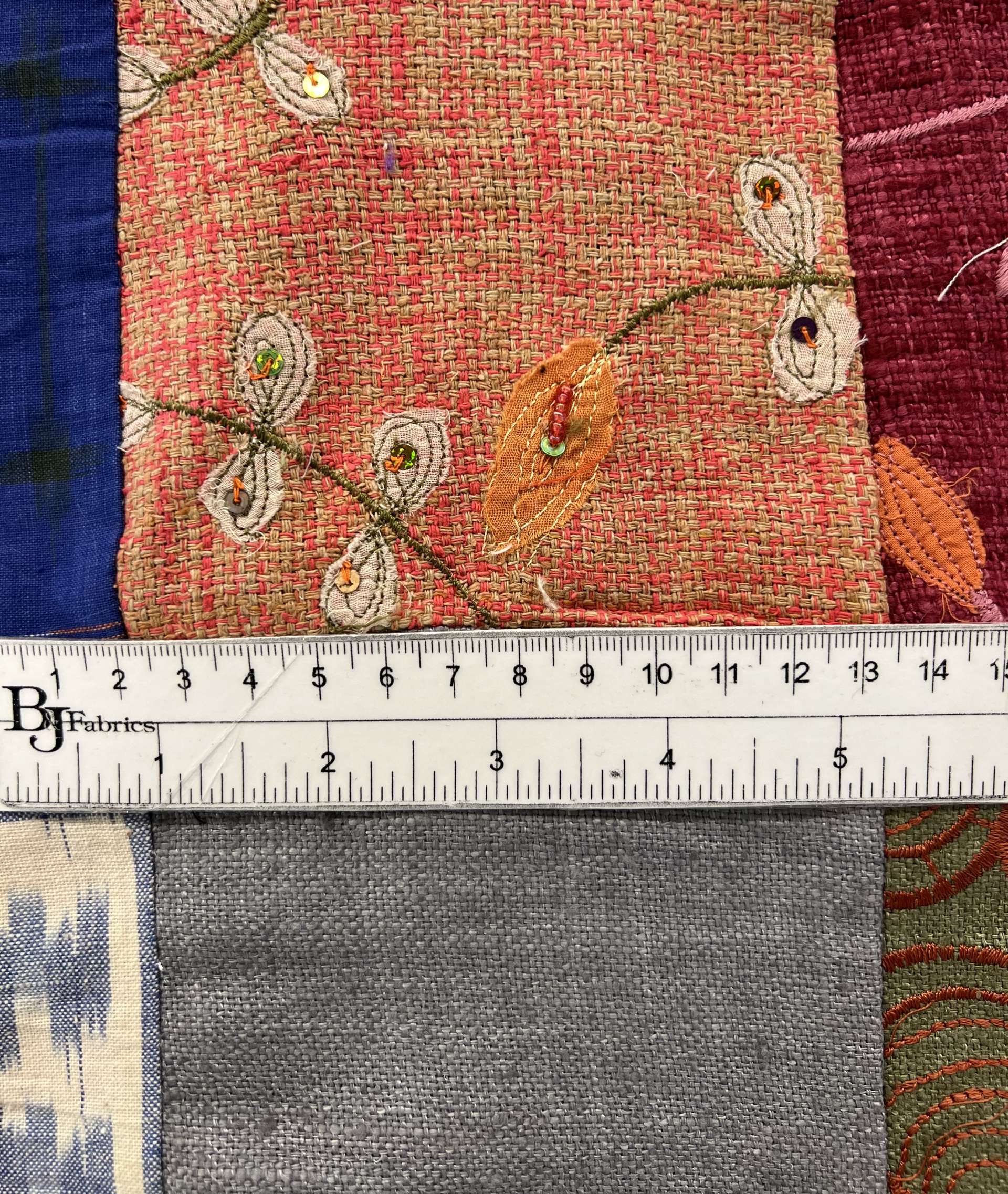 Raw Silk Patch work