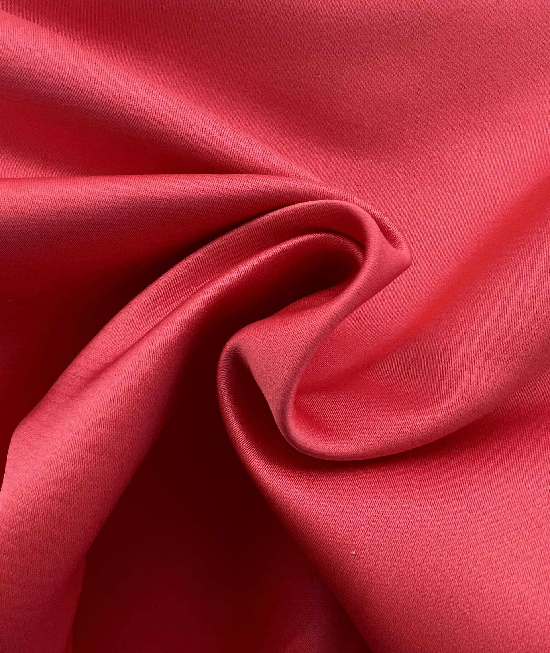 Double Face Polyester Satin in Coral