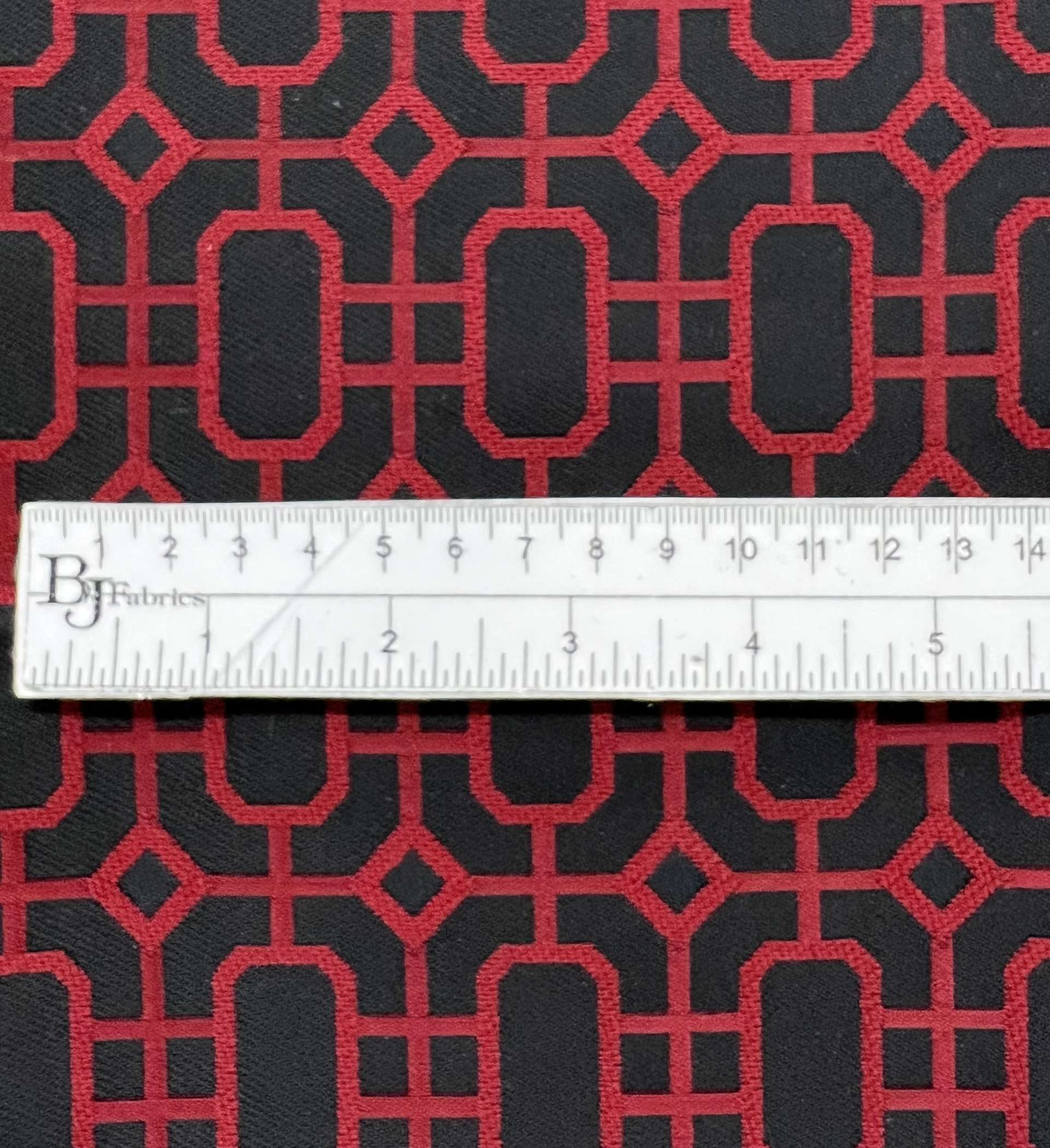 Wool Blended Geometric Brocade 