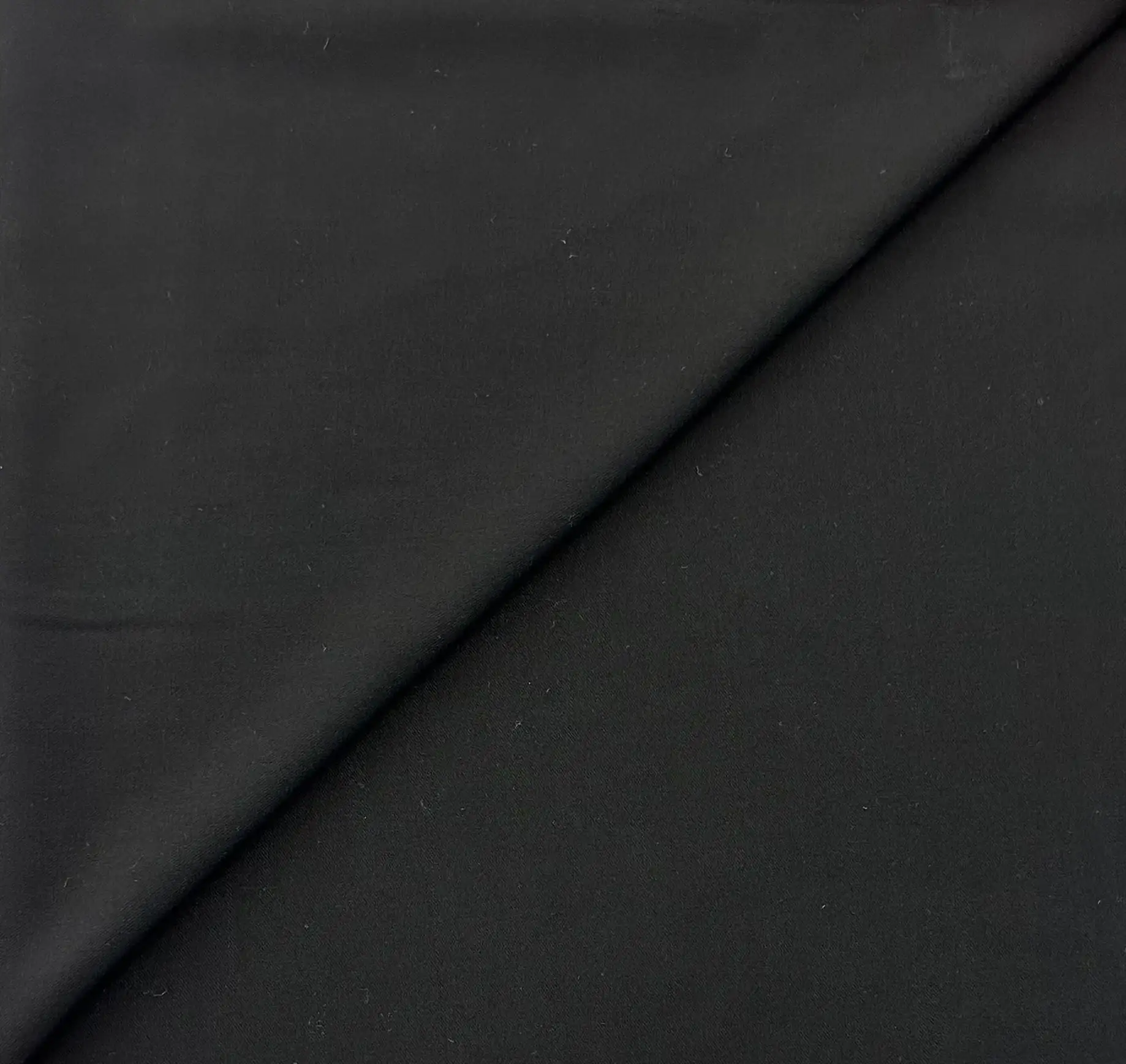 Stretch Rayon Twill in Black