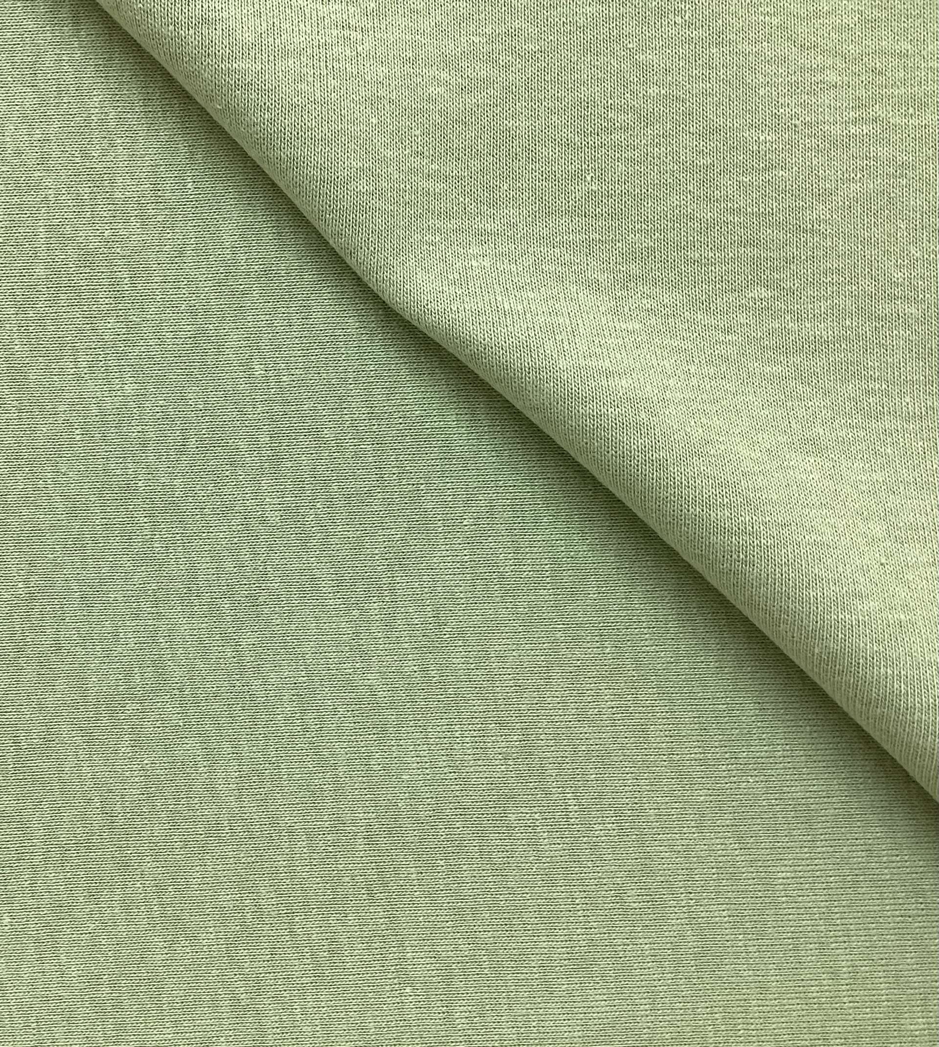 100 % Cotton Rib Knit in Sage