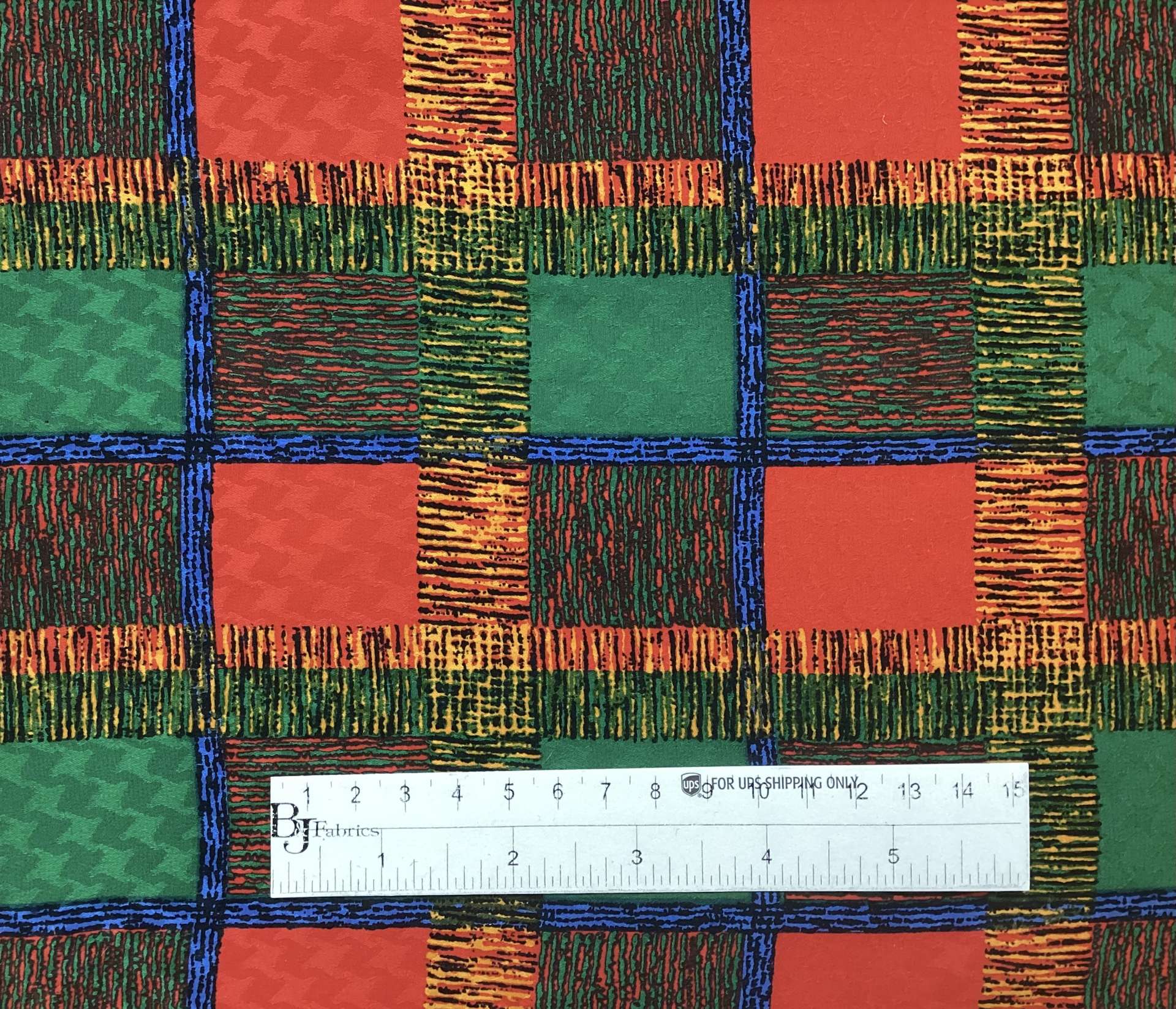 Vintage 100% Silk Printed Patchwork Jacquard In Jewel Colours
