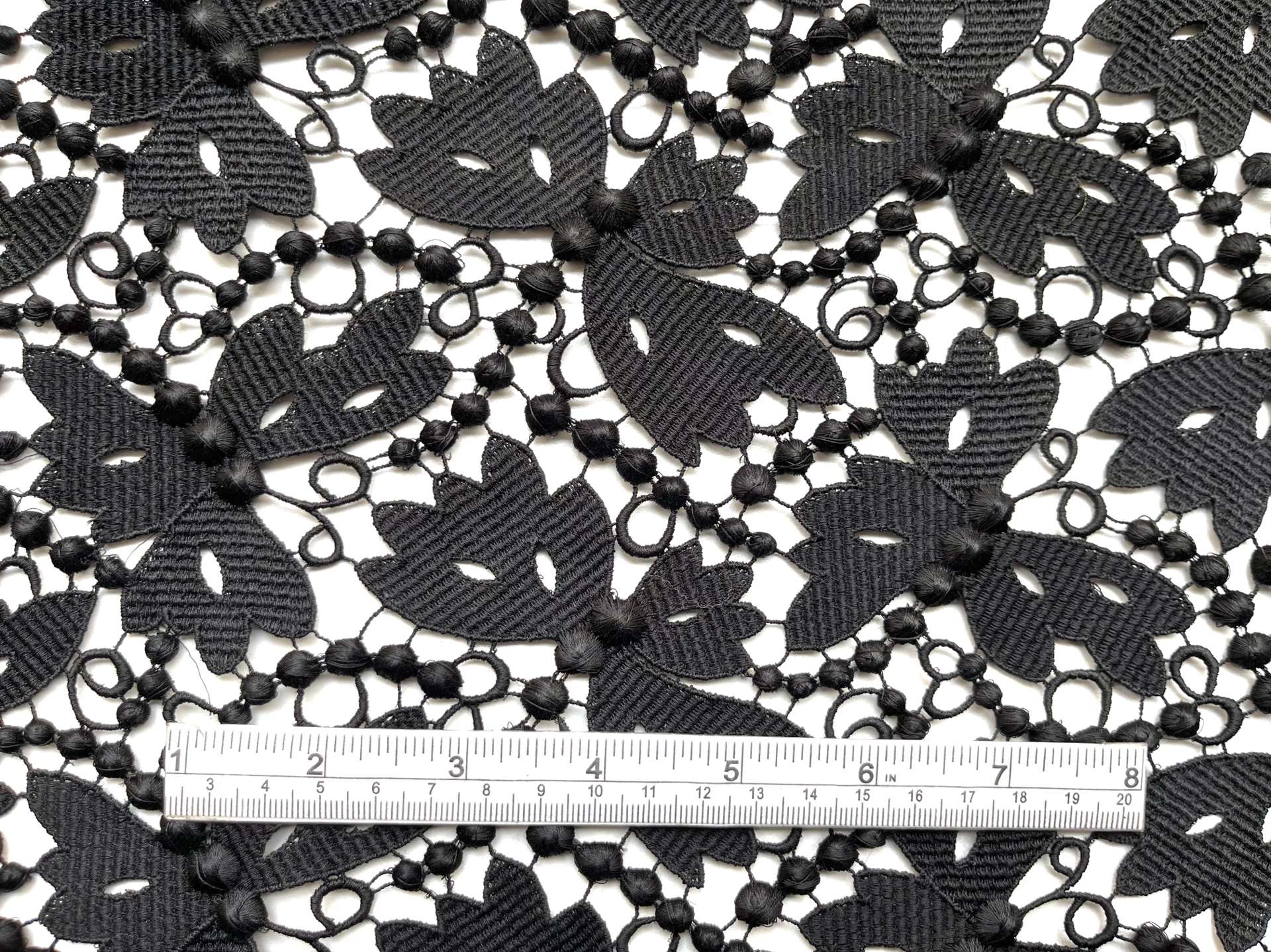 Made in Switzerland 100% Rayon Guipure Lace