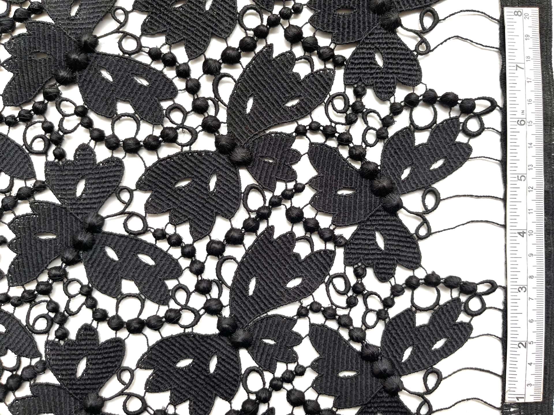 Made in Switzerland 100% Rayon Guipure Lace