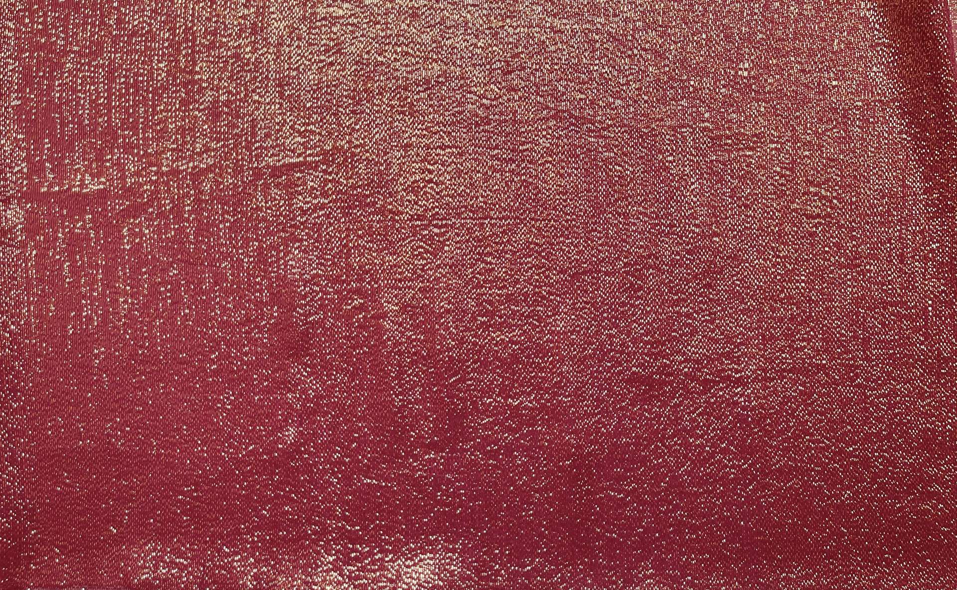 Silk Chiffon Lamé in Burgundy and Gold