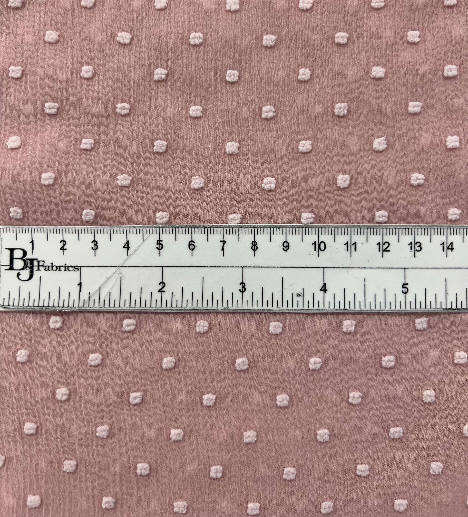 Clip Dotted Chiffon in Pink