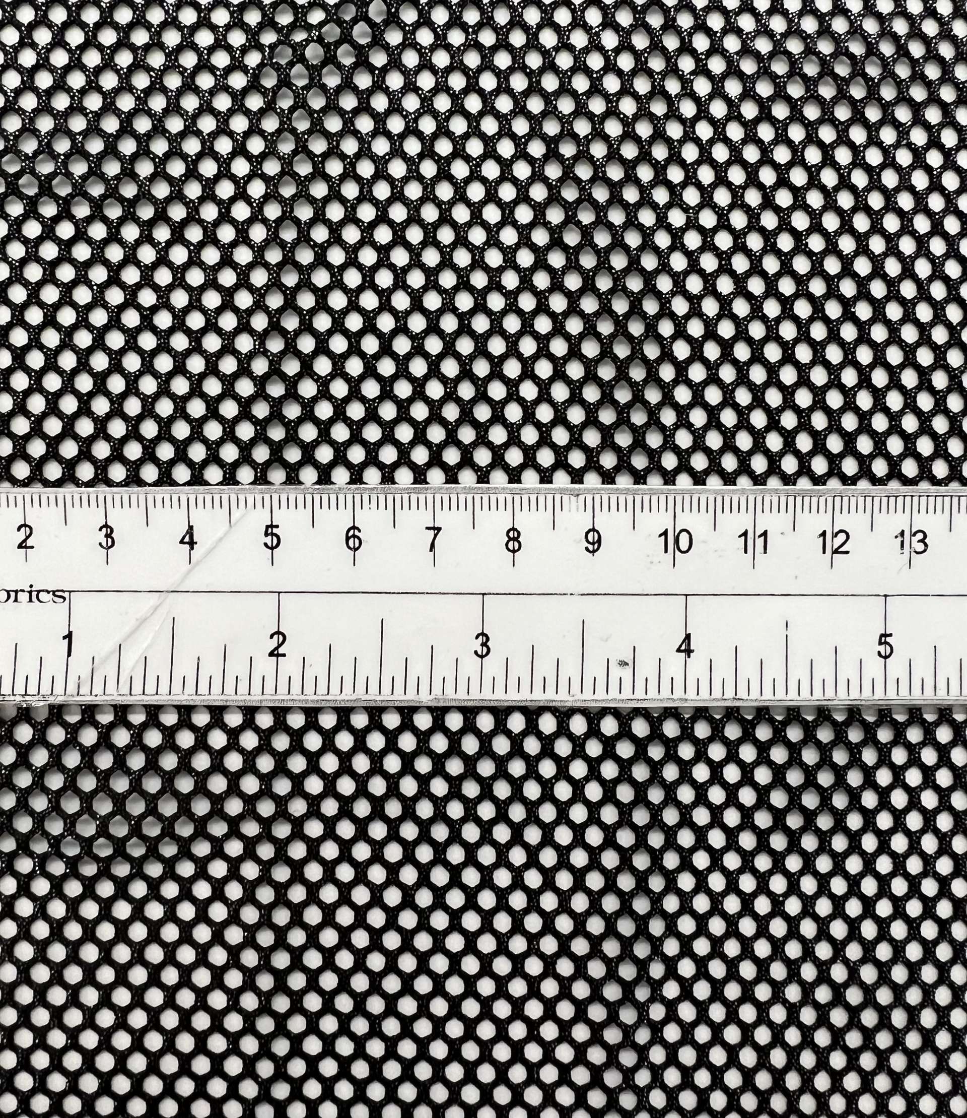 Metallic Silver Foiled Mesh in Black