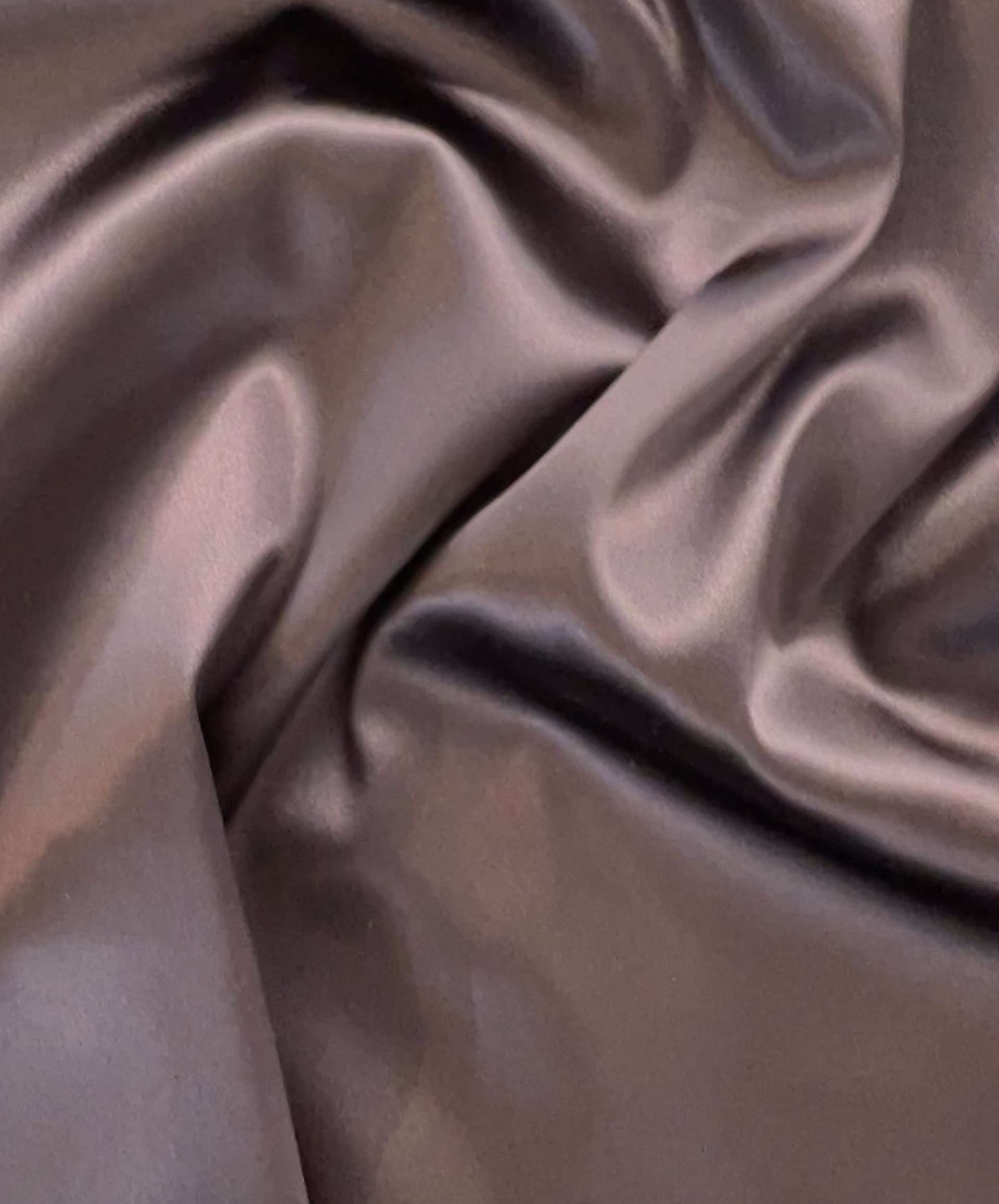 Italian Acetate Stretch Satin in Mocha