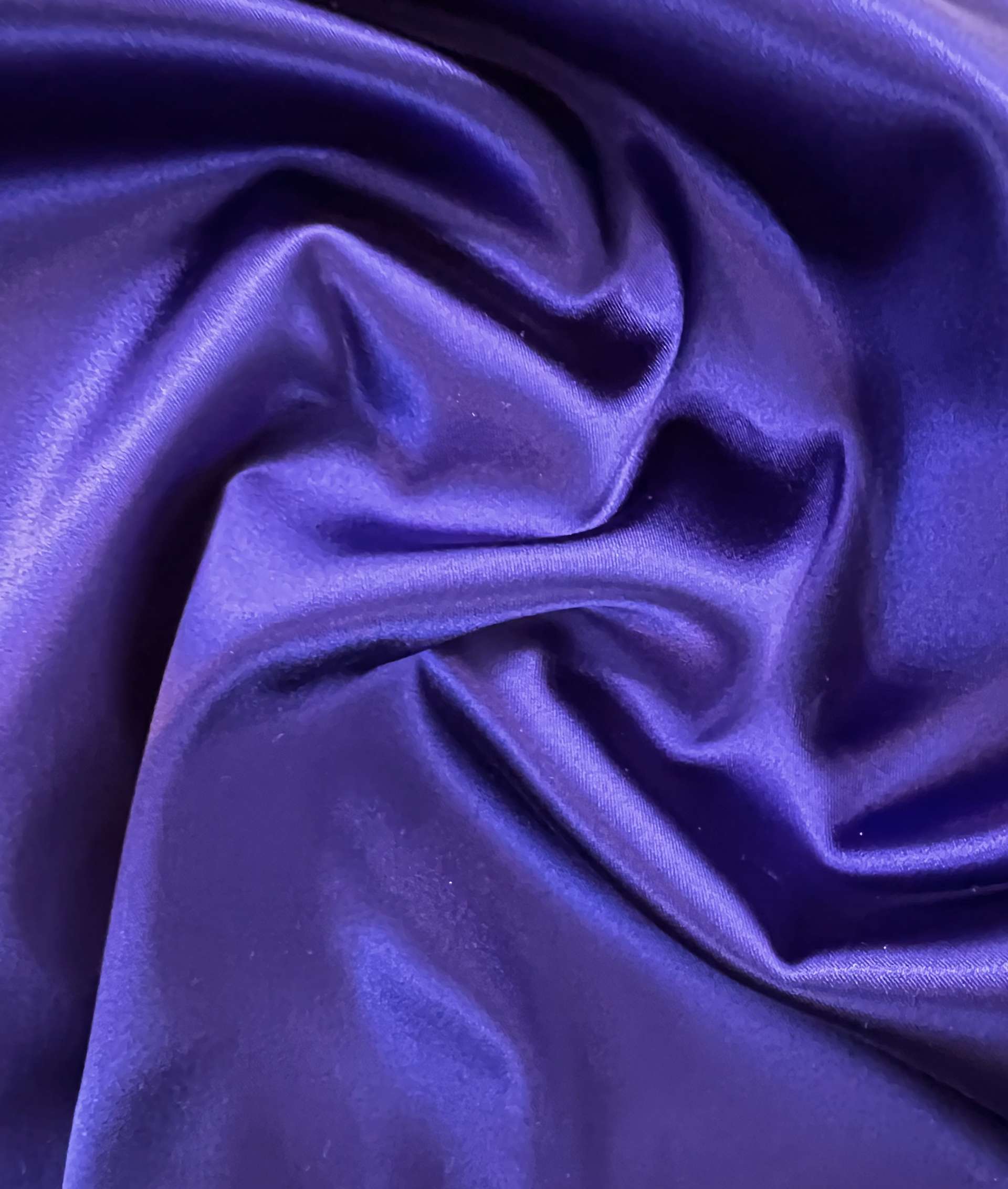 Italian Acetate Stretch Satin in Marine