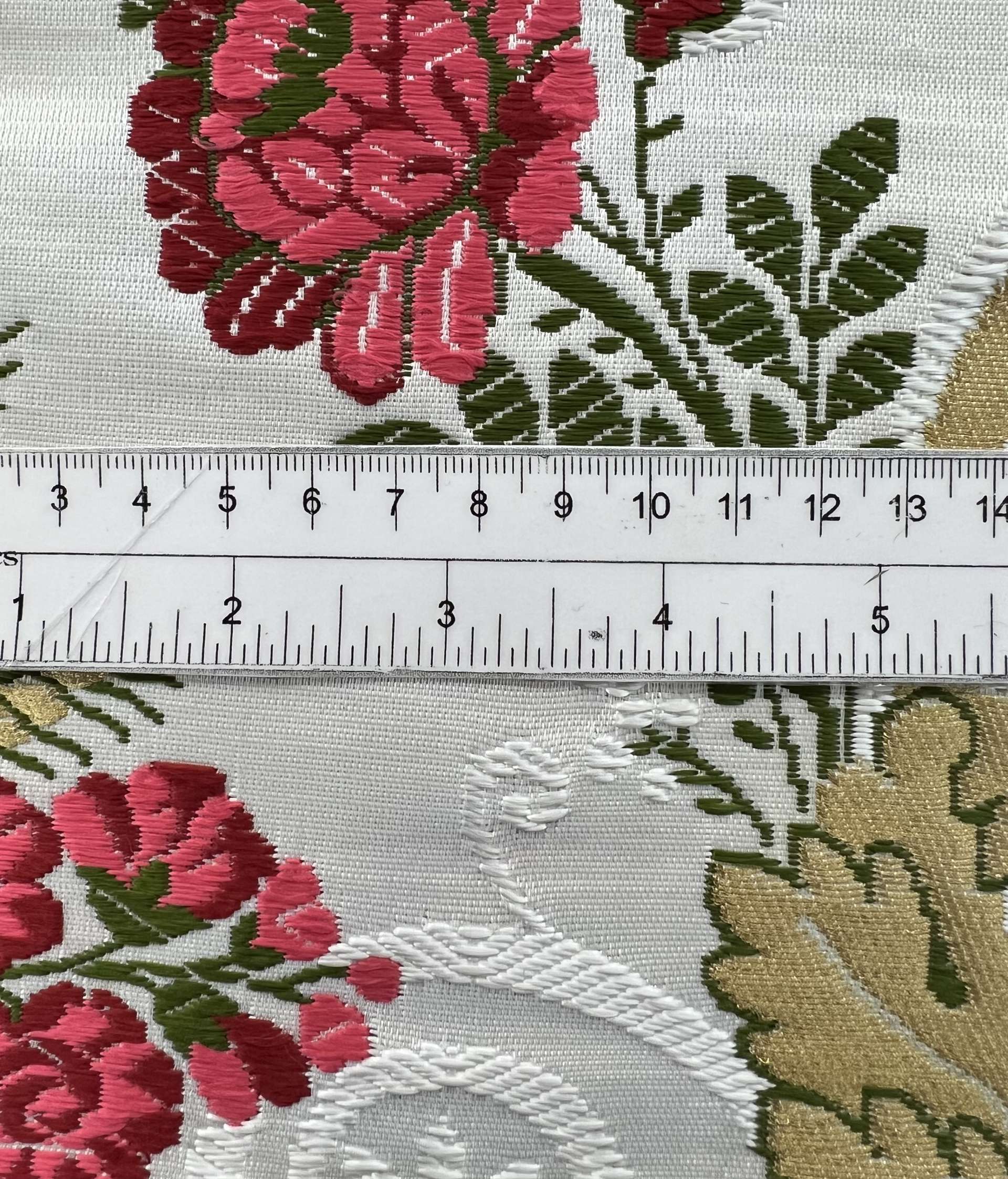 Handloom Brocade in White