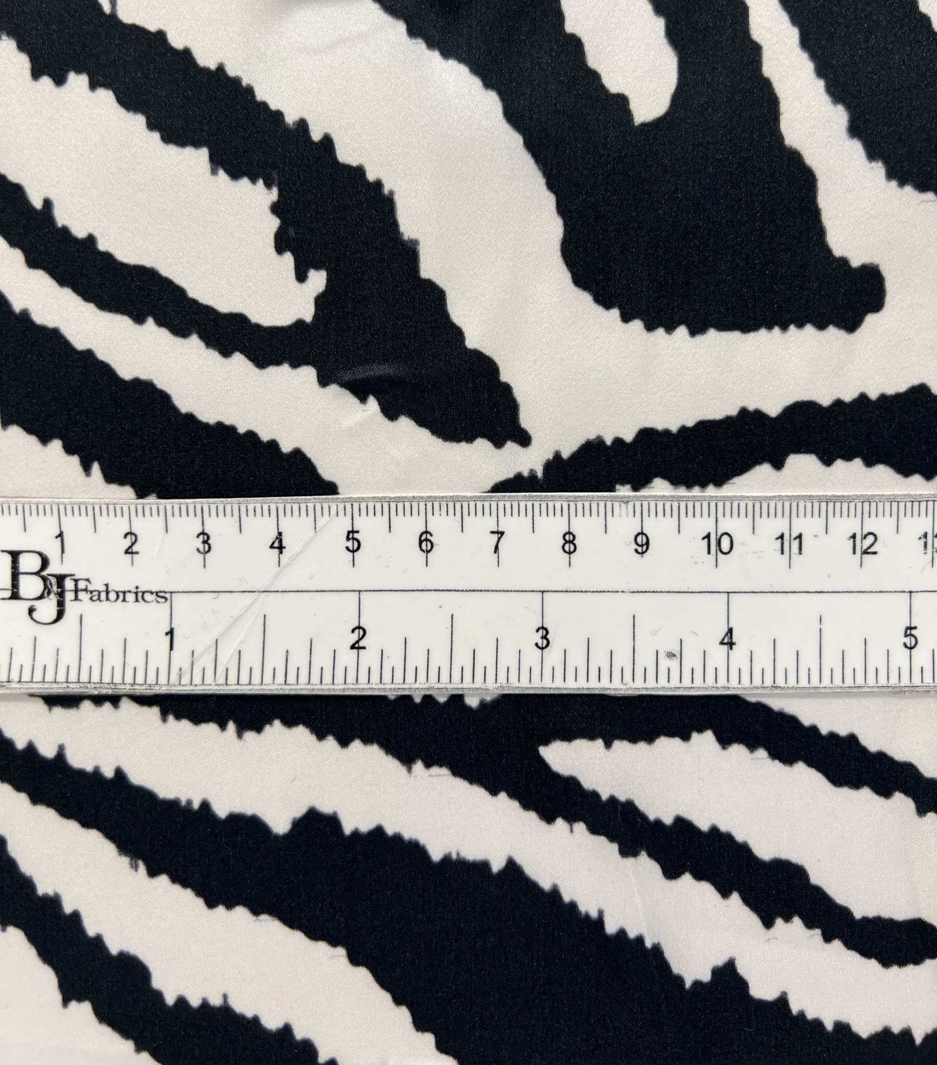 Printed Silk Charmeuse in Zebra