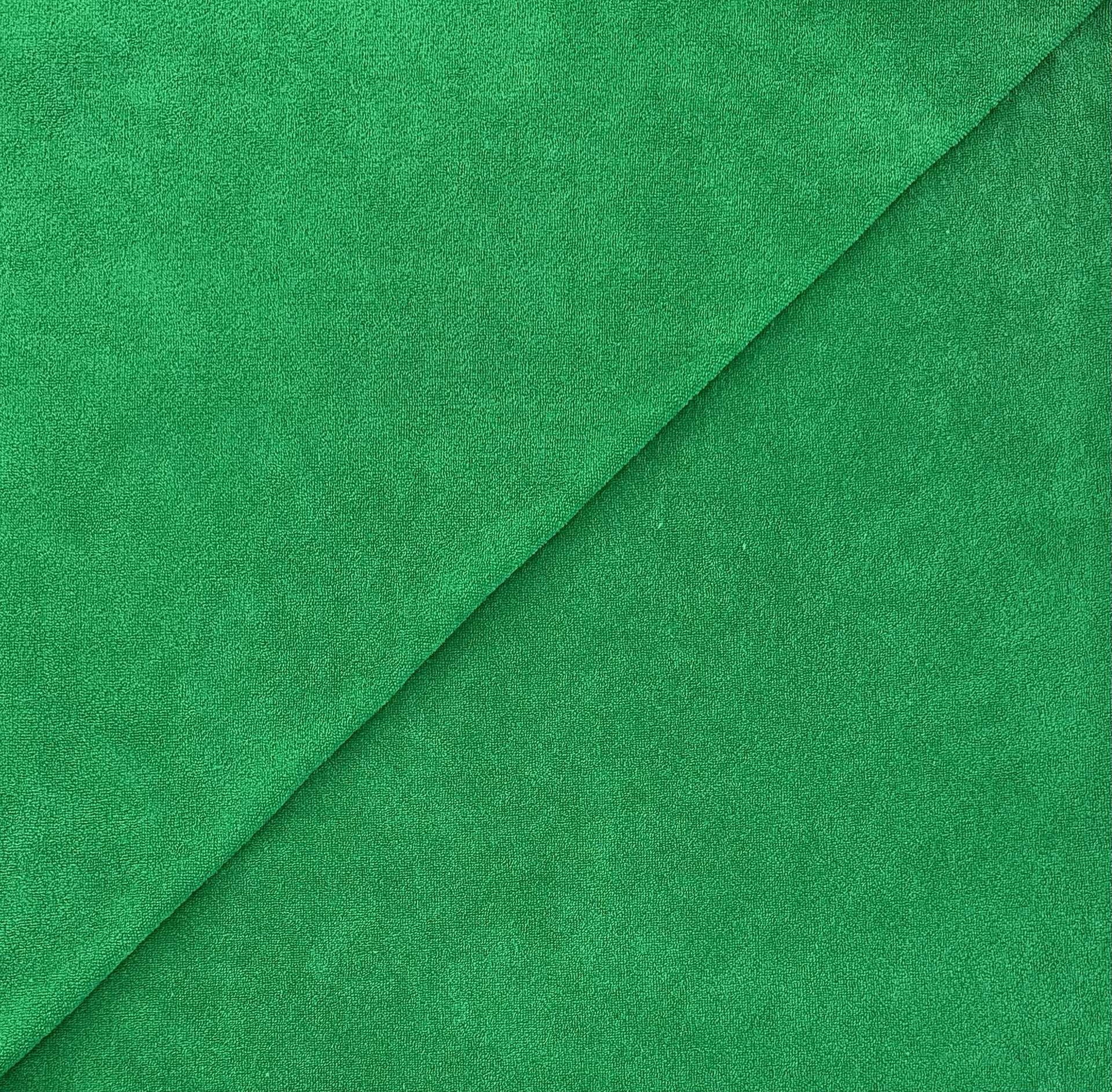 Cotton Knit Terry in Jade