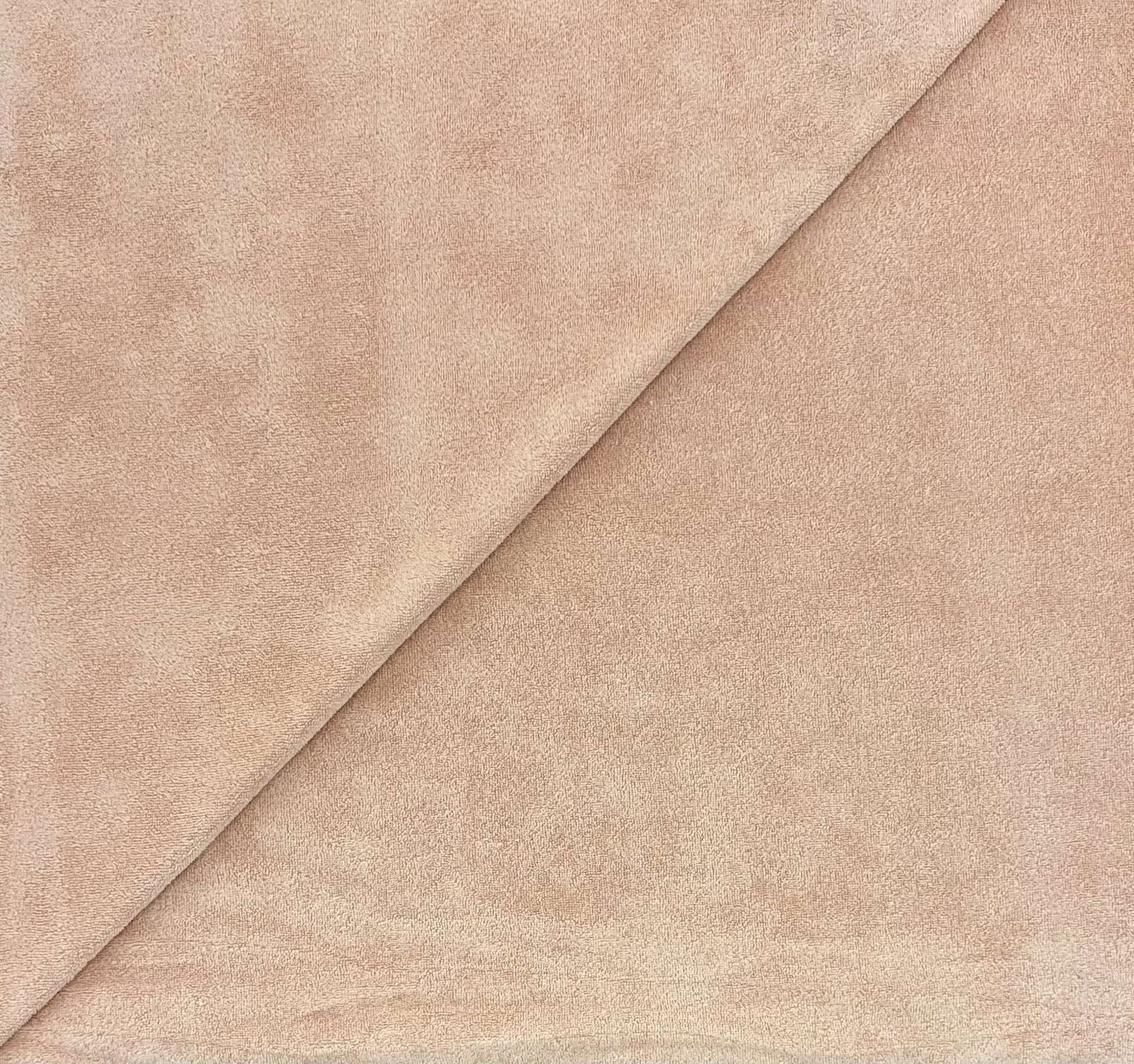 Cotton Knit Terry in Peach