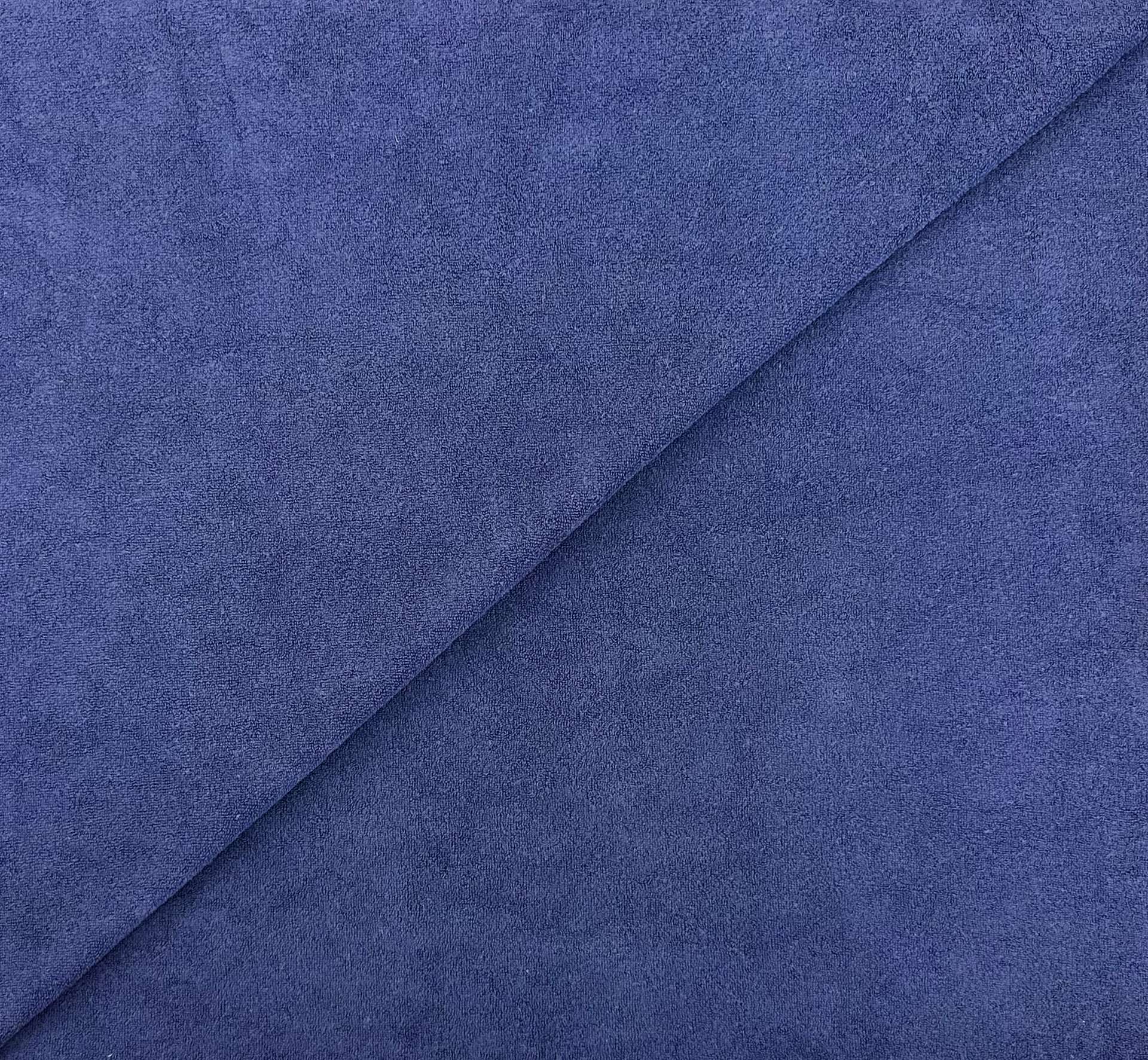 Cotton Knit Terry in Navy