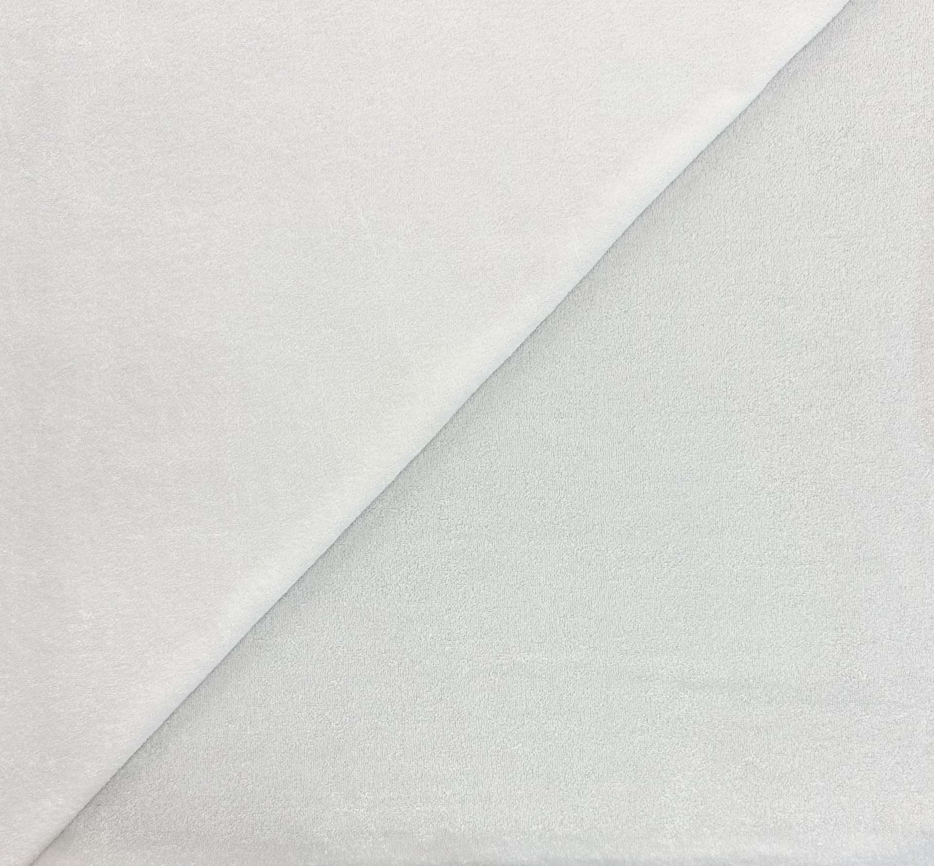 Cotton Knit Terry in Optic White