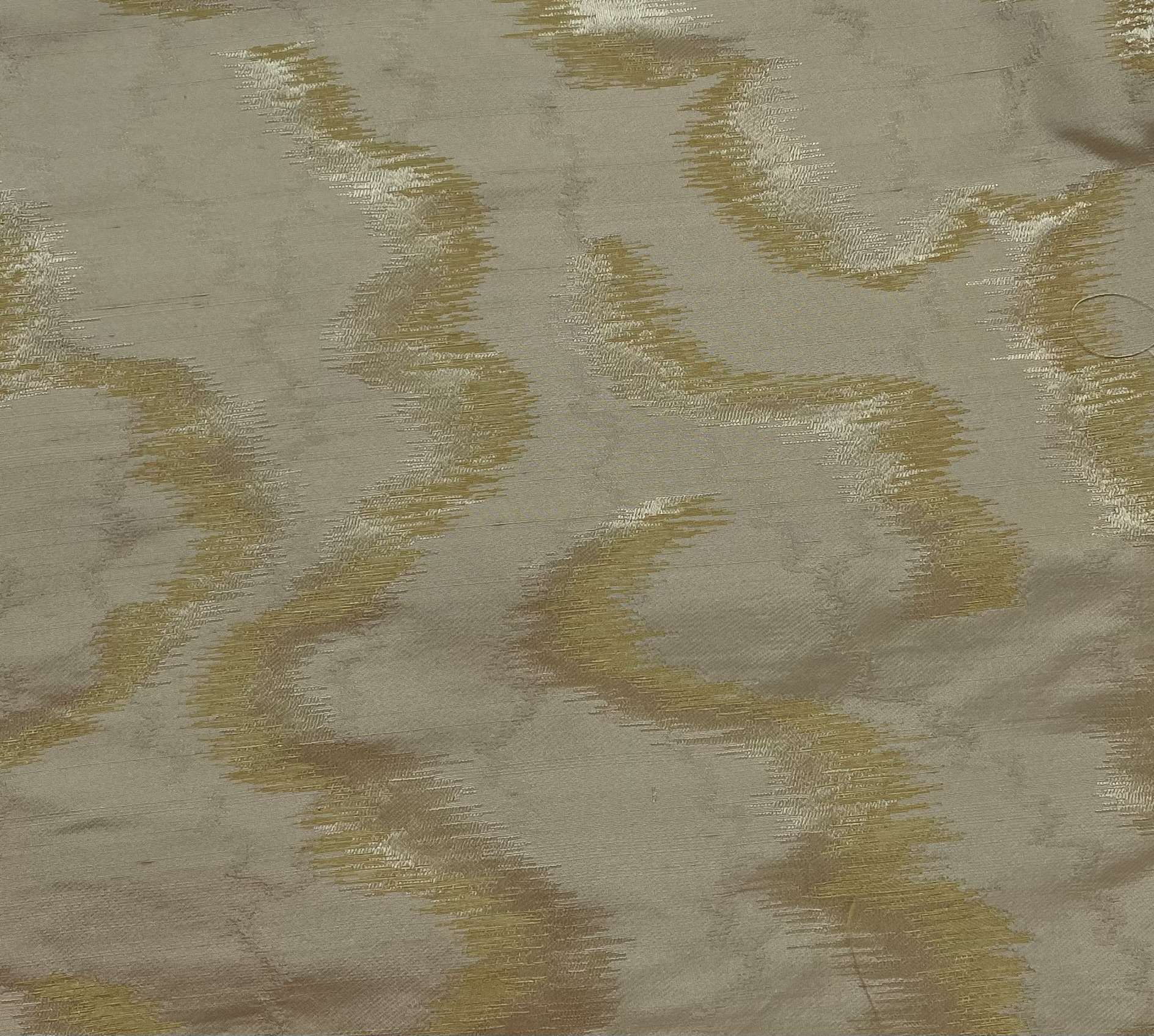 100% Silk Brocade in Gold