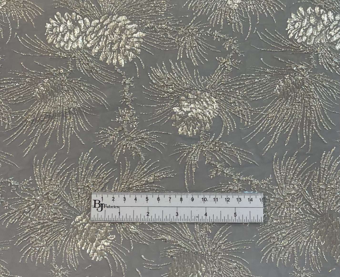 Made in France Stretch Metallic Brocade