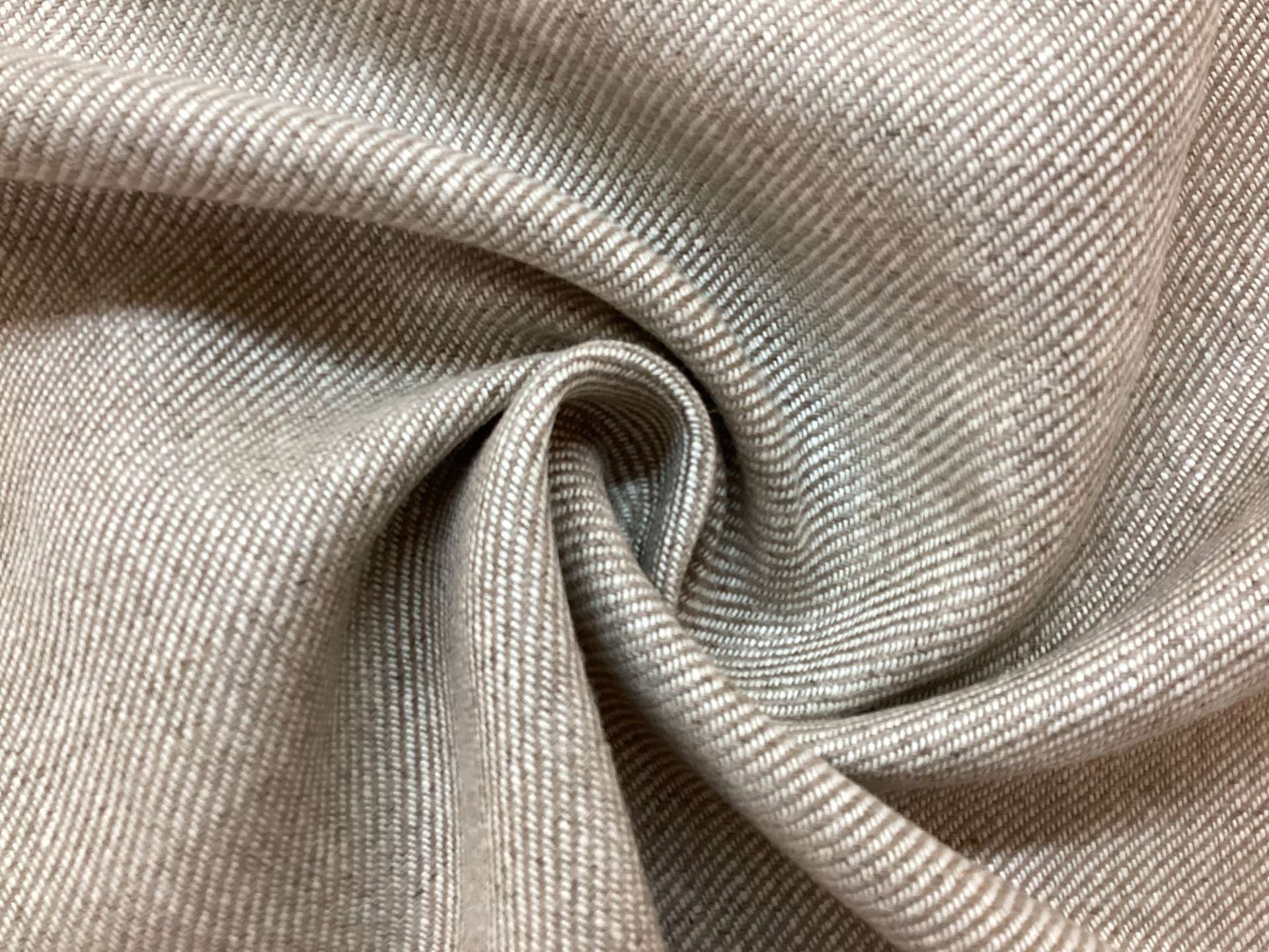 Upholstery Linen Twill in Oatmeal 