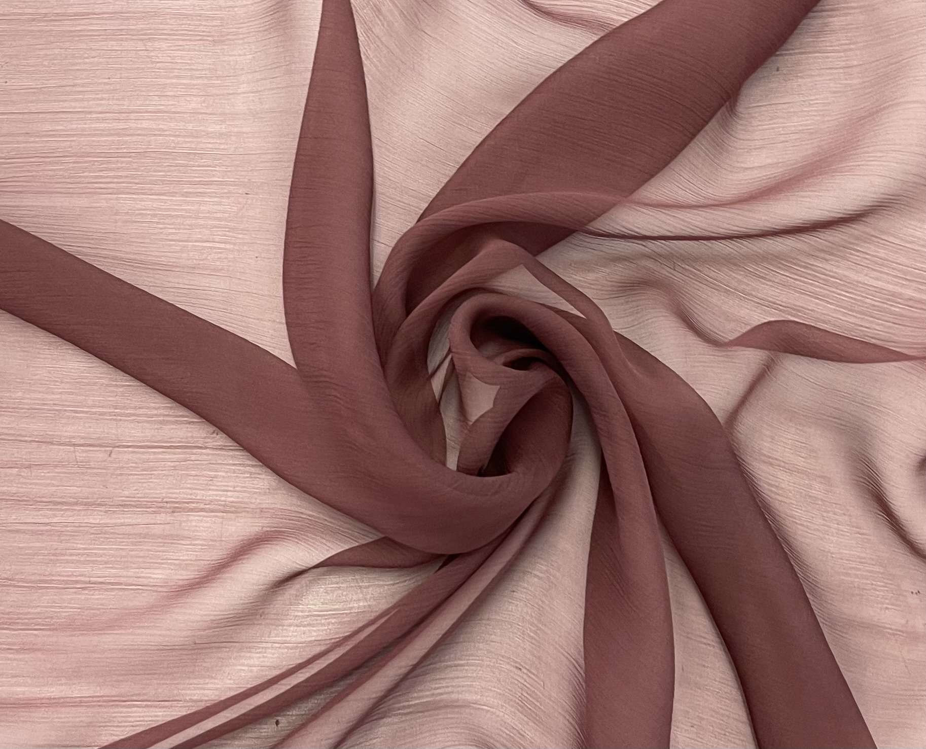 MADE IN FRANCE 100% SILK CRINKLE CHIFFON