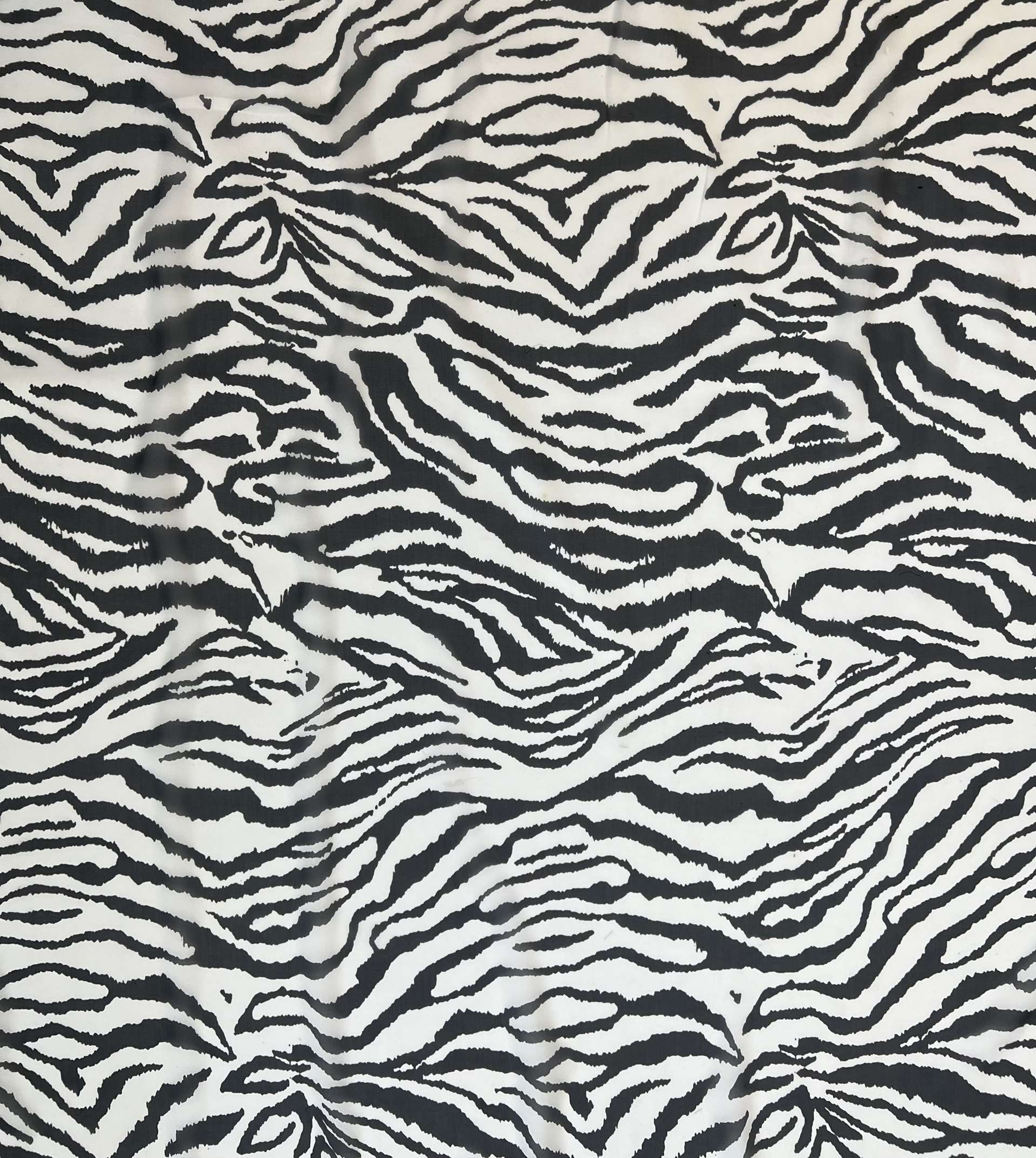 Printed silk Chiffon in Zebra 
