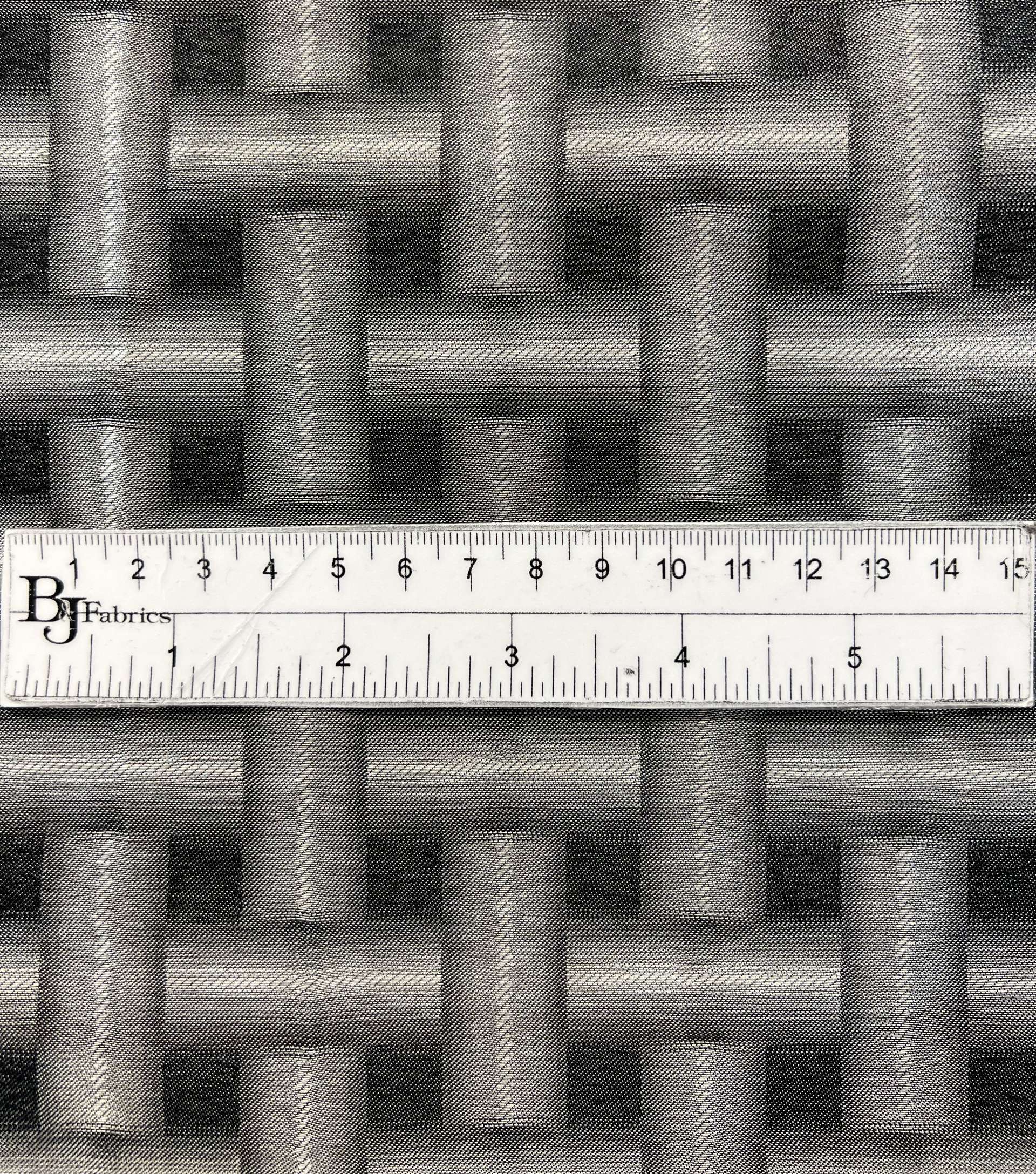 Optical Illusion Brocade in Silver Black