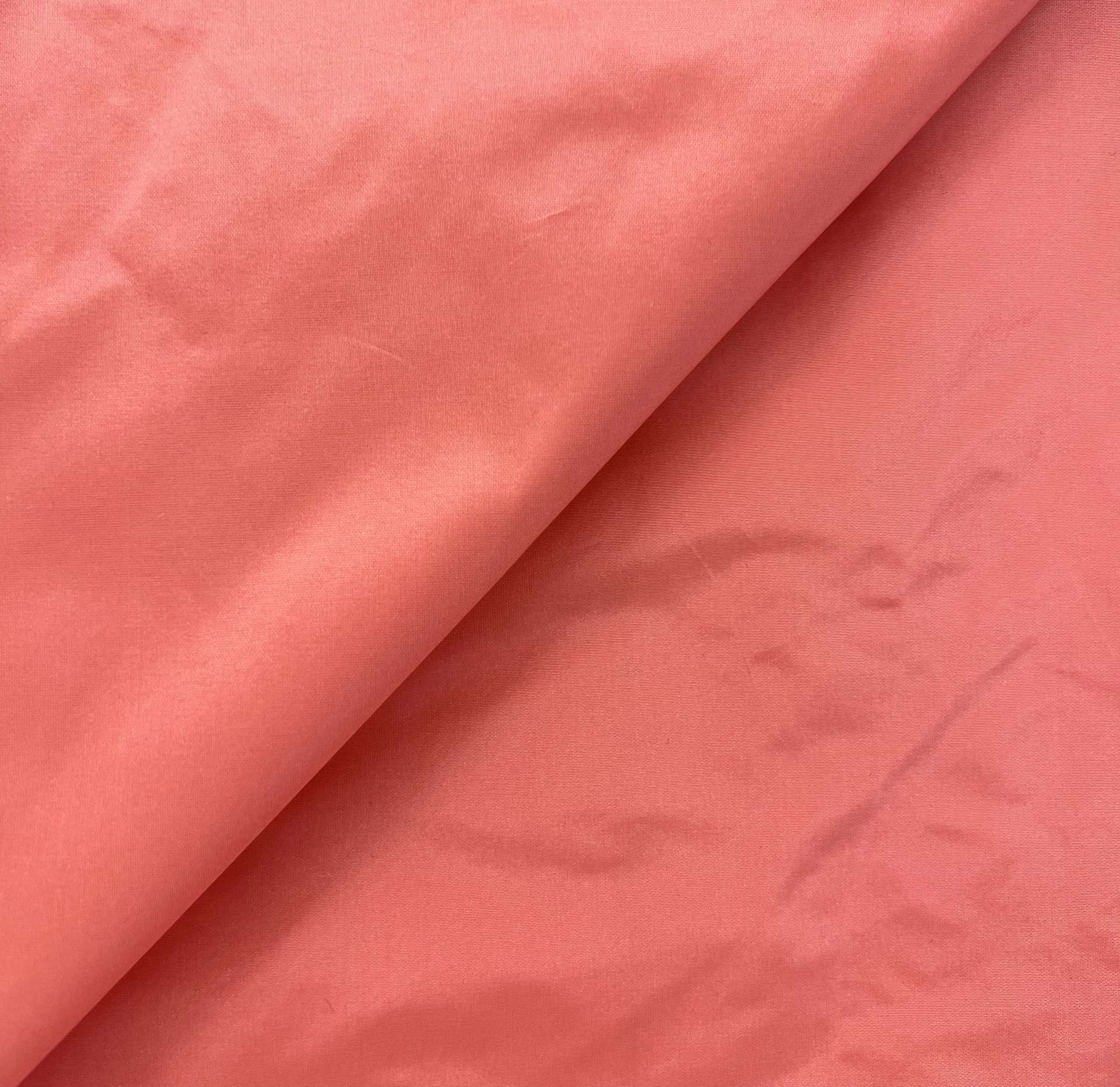 Pure Silk Taffeta in Coral 