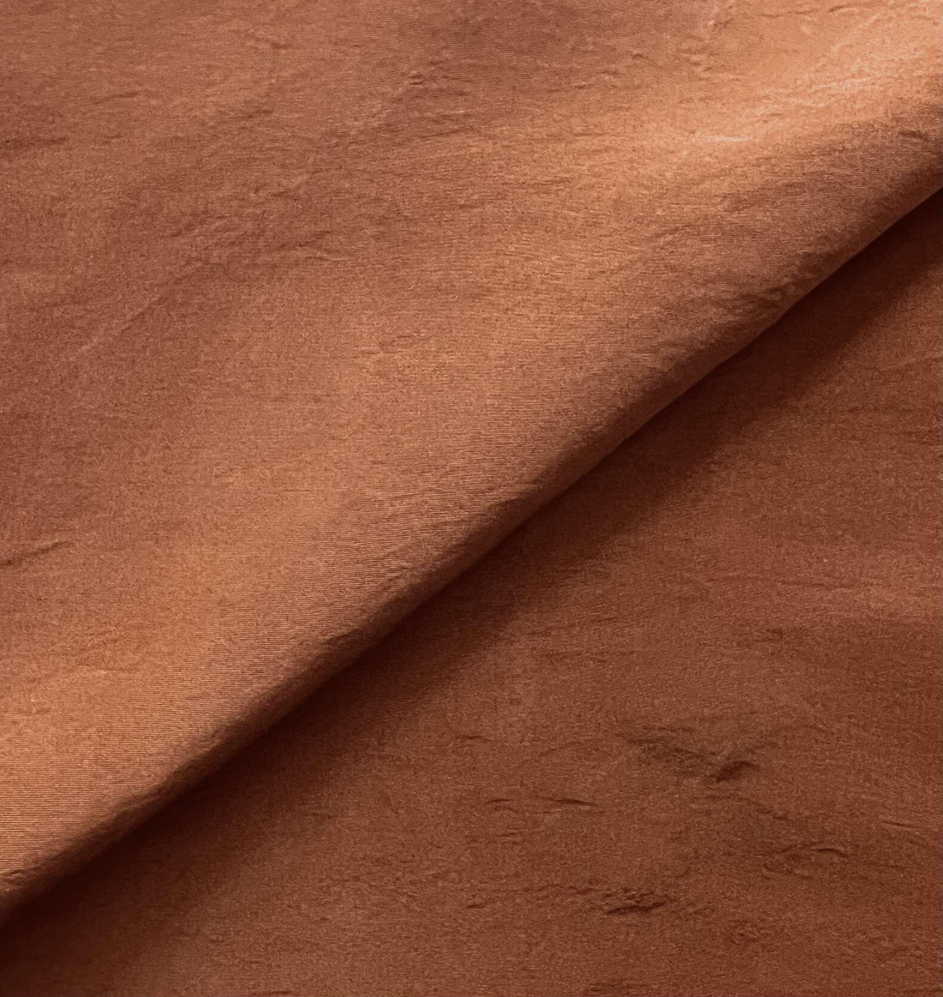 Washed Silk Gros de Londres in Copper