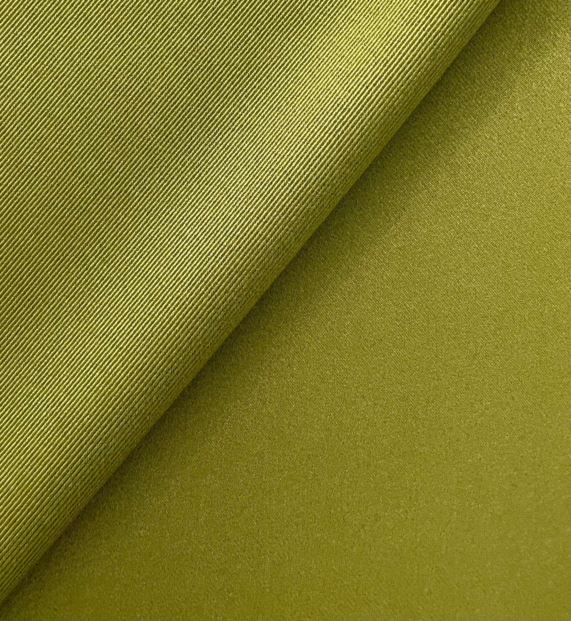 Stretch Twill Back Acetate Satin in Kiwi Green