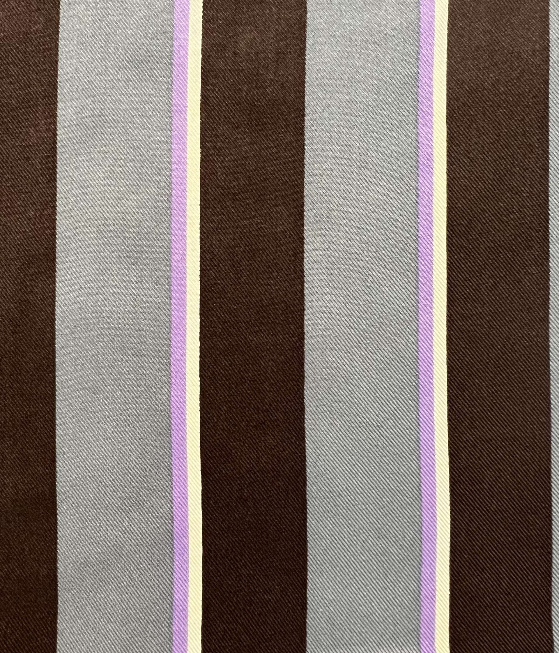 Printed Silk Twill Stripe