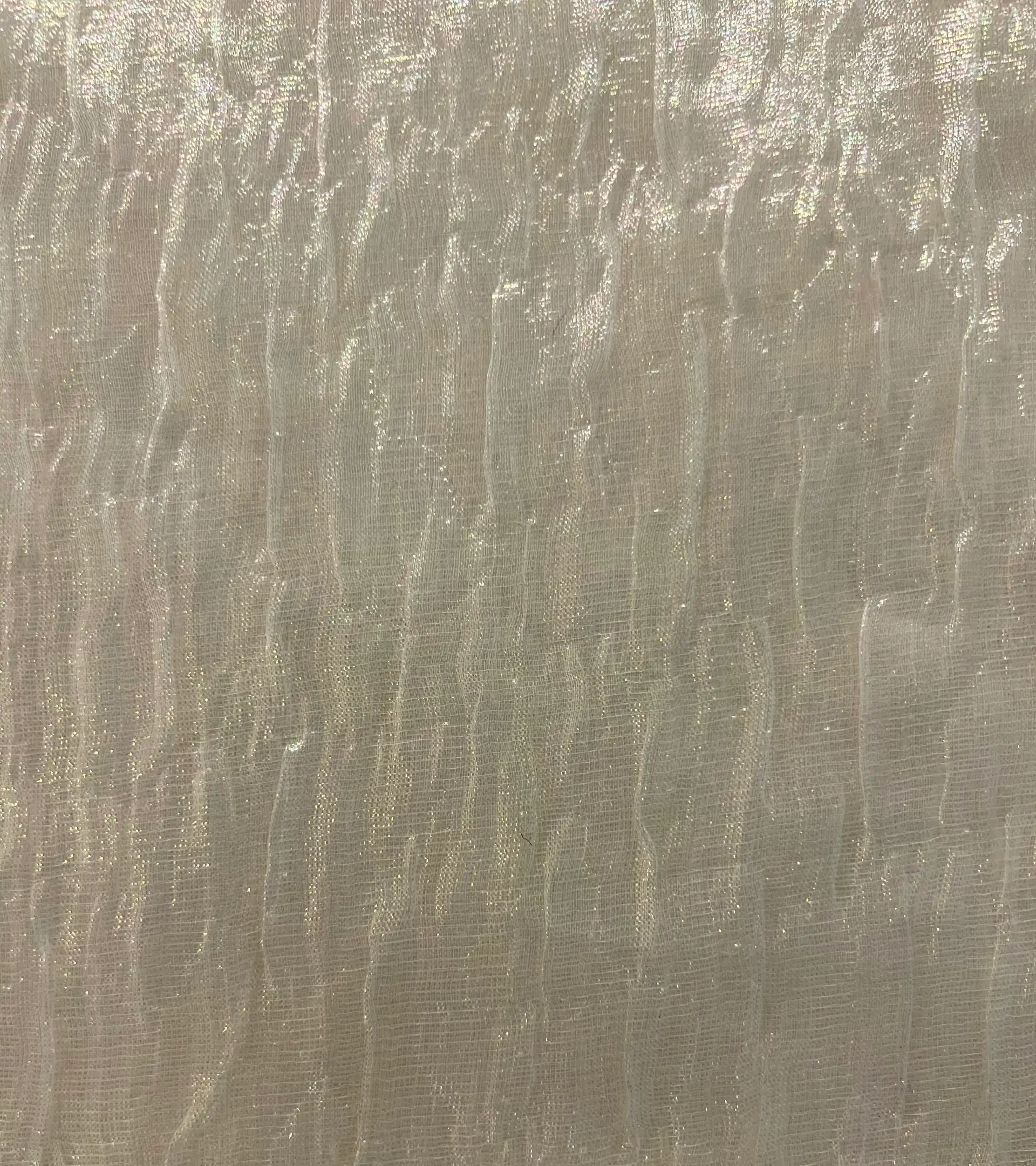 Silk-Blend Pucker Opalescence Lame