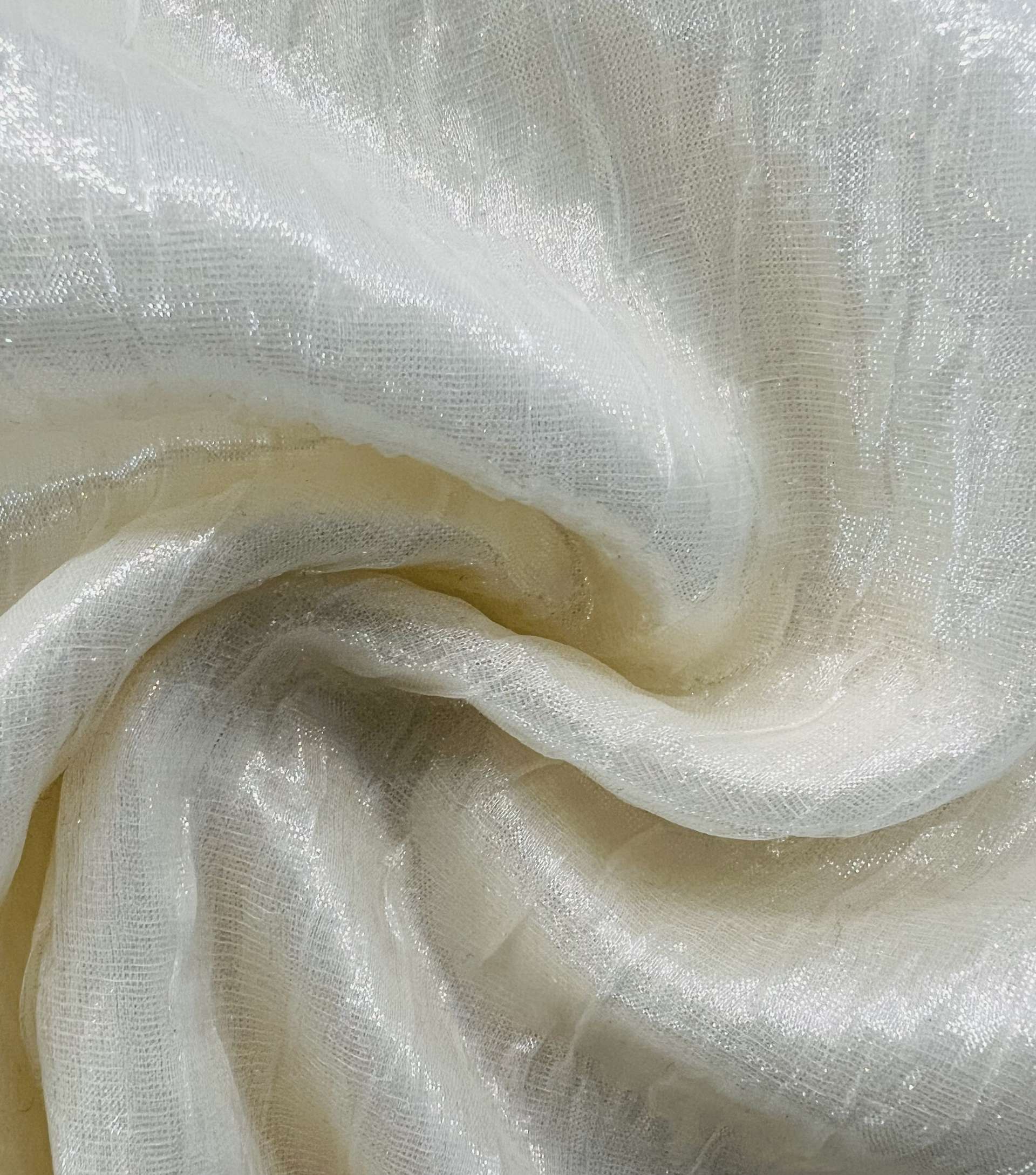 Silk-Blend Pucker Opalescence Lame