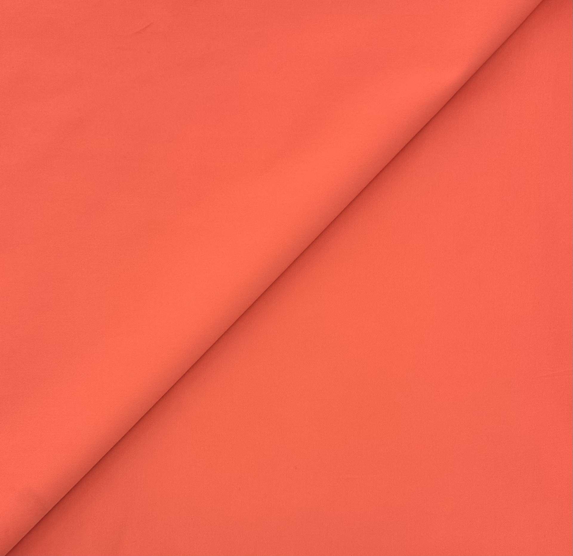 Combed Cotton Twill in Coral