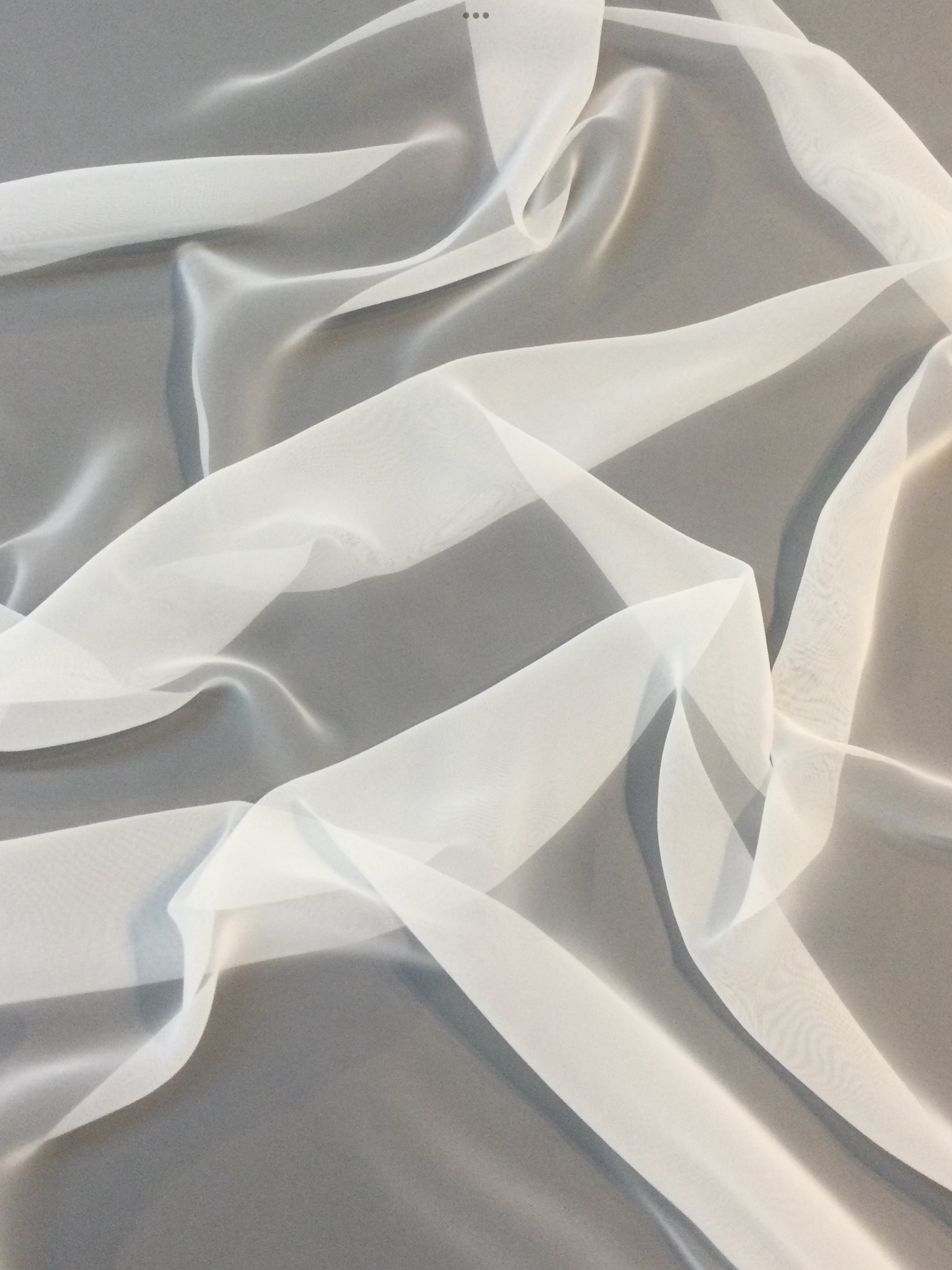 Polyester Chiffon in Diamond White