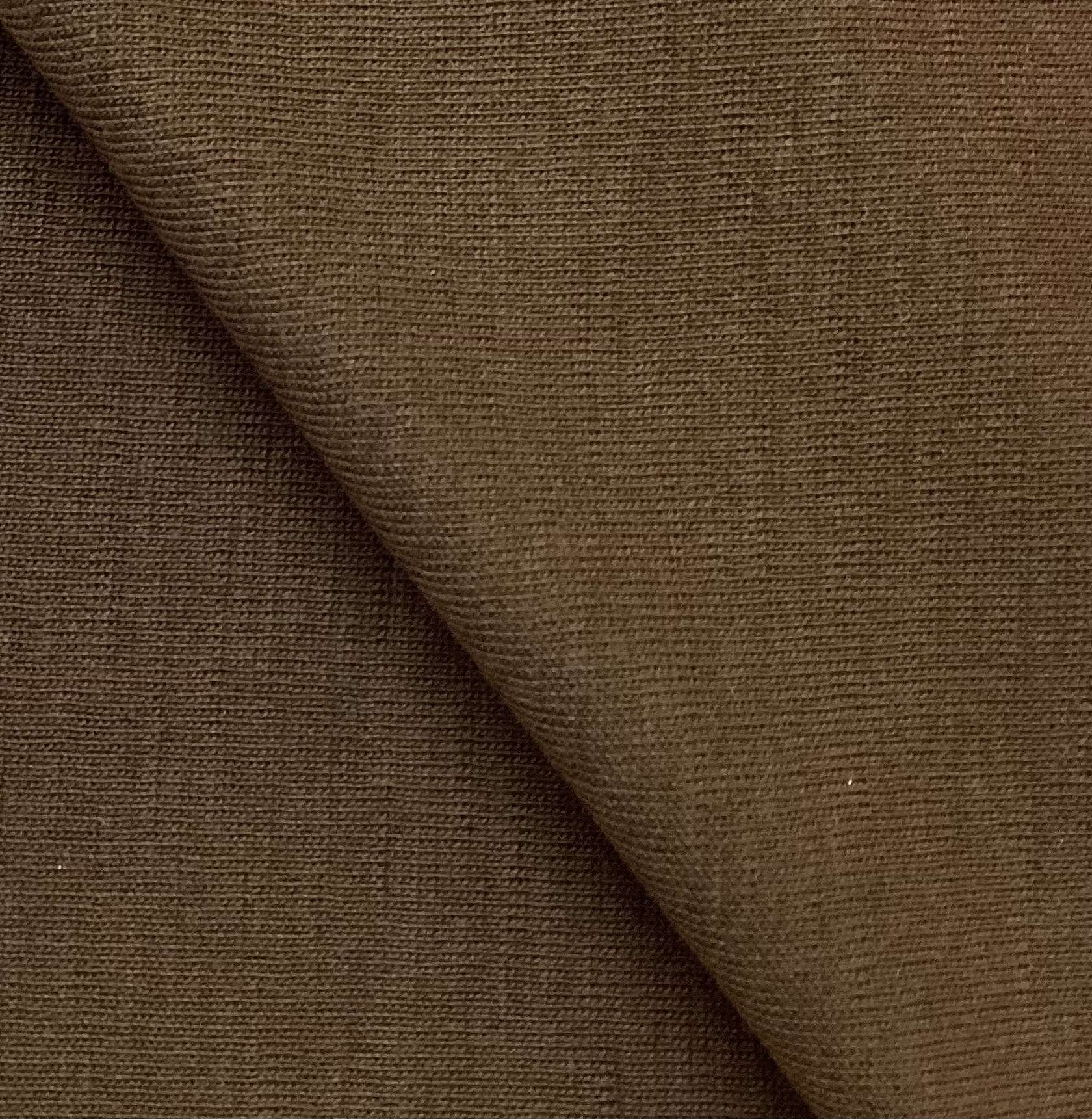 30% Wool 70% Acrylic Tubular Rib Knit In Chocolate 