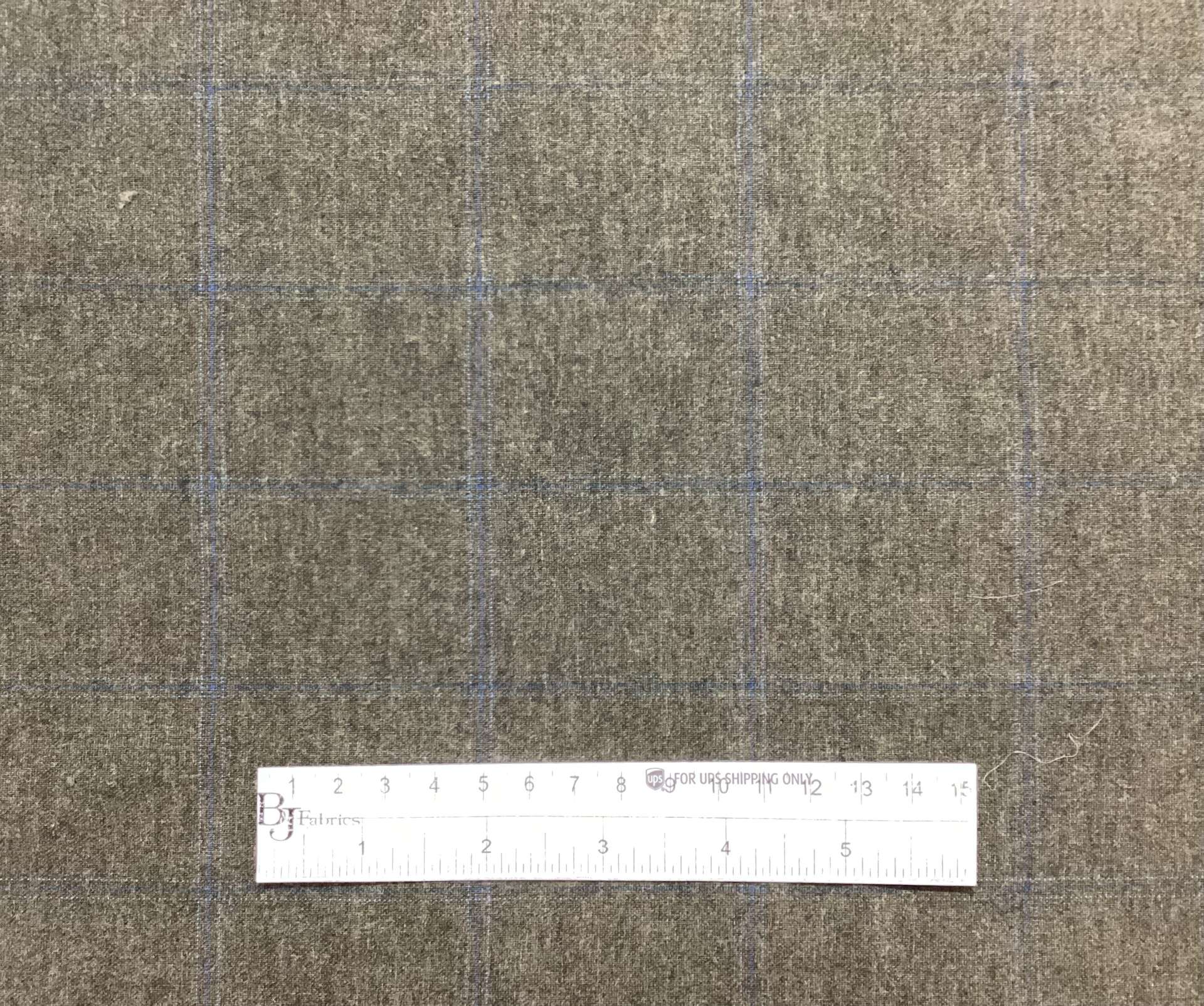 Made It Italy 100% Wool Windowpane In Olive 