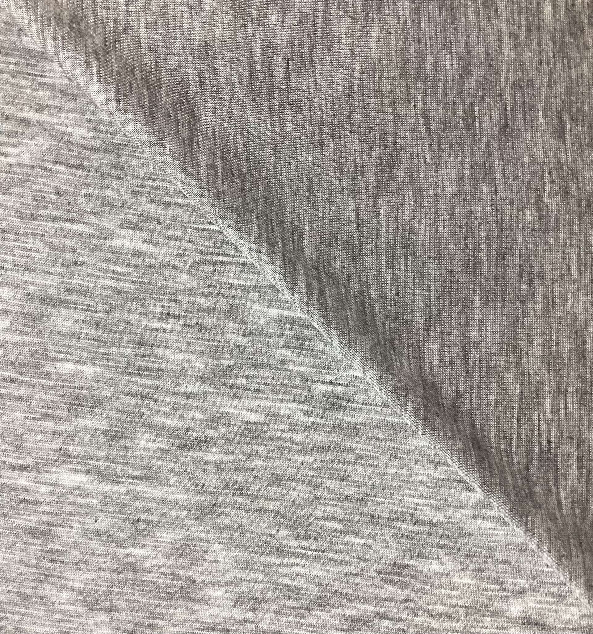 Italian Modal Jersey Knit in Light Heather Grey 