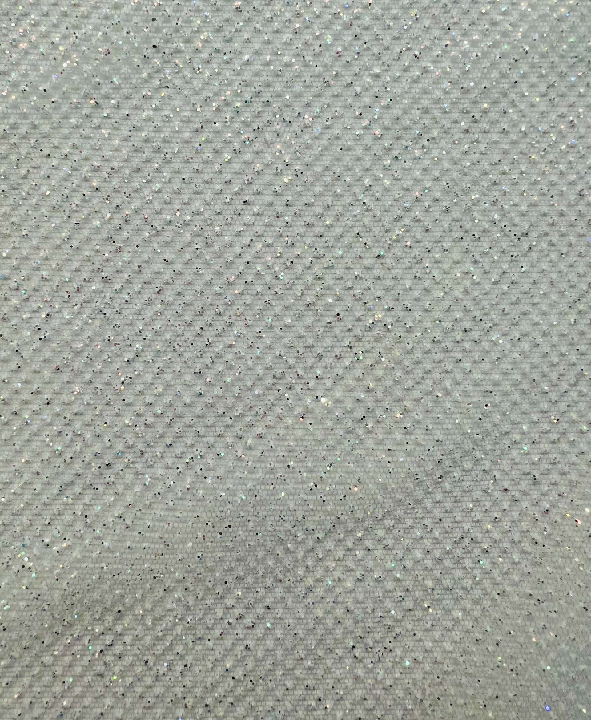 Glitter Tulle in Silver Grey