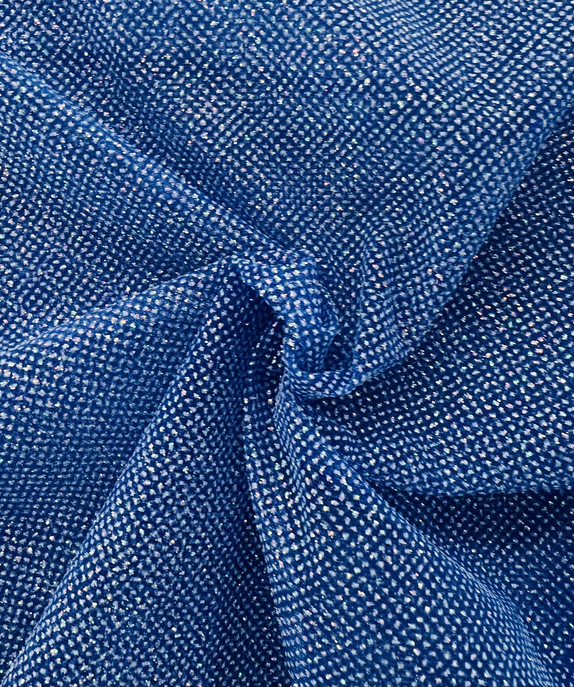 Glitter Tulle in Royal Blue