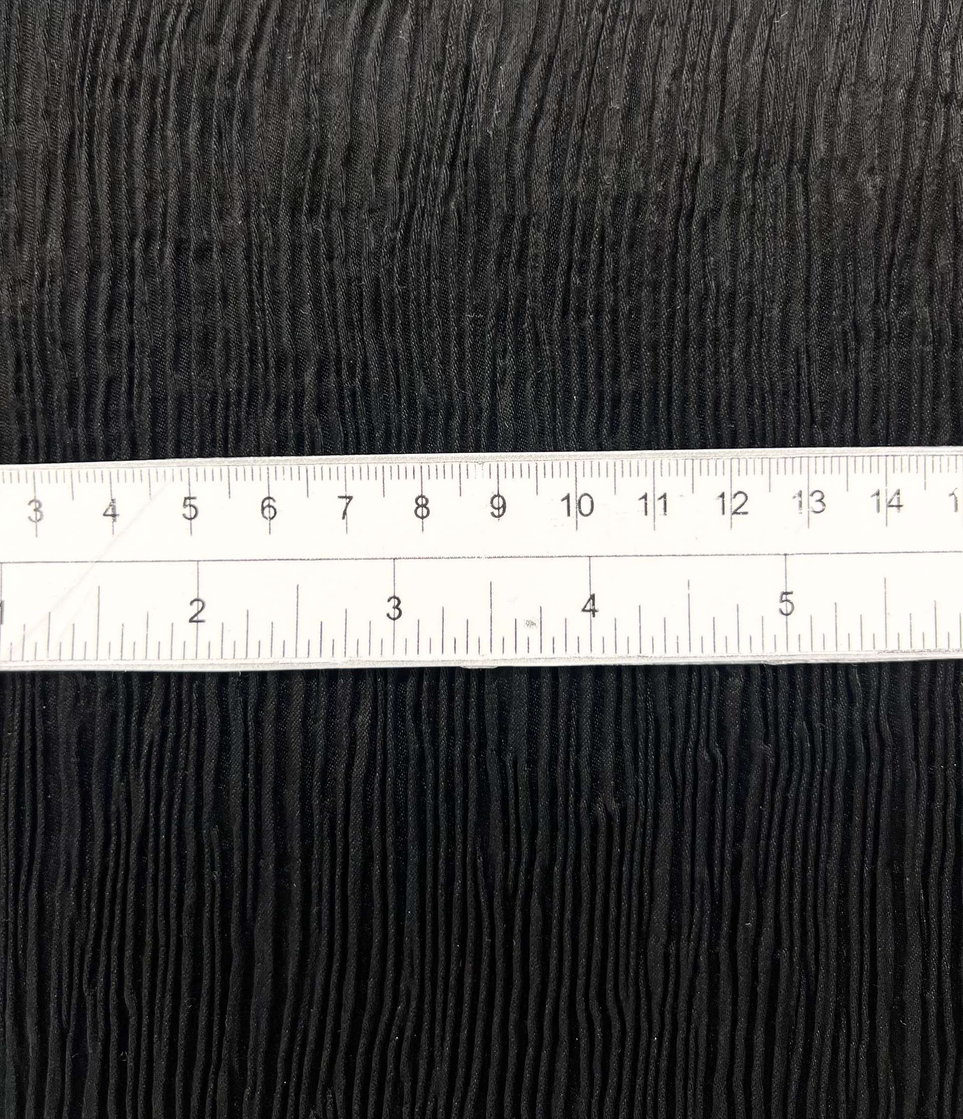 Crinkle Triacetate Cupro Charmeuse in Black