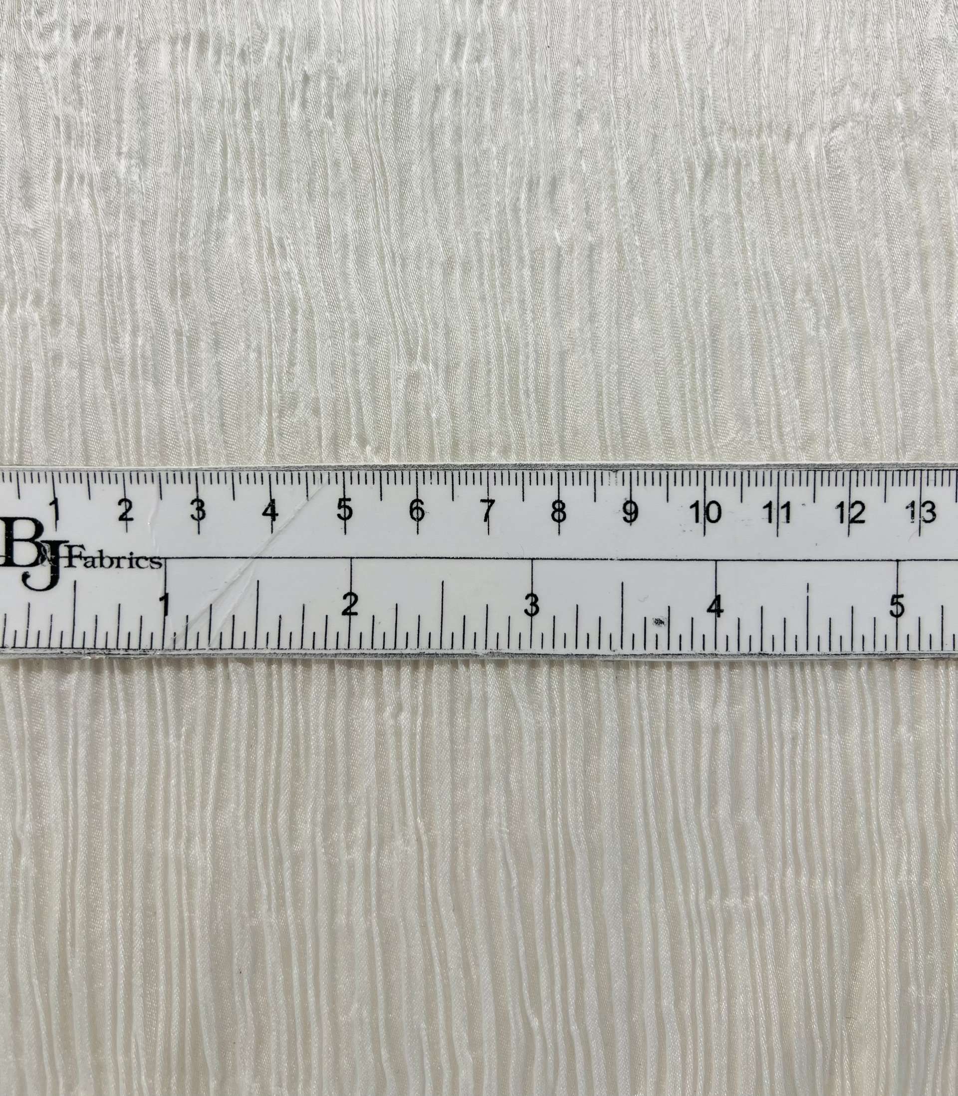 Crinkle Triacetate Cupro Charmeuse in Off White