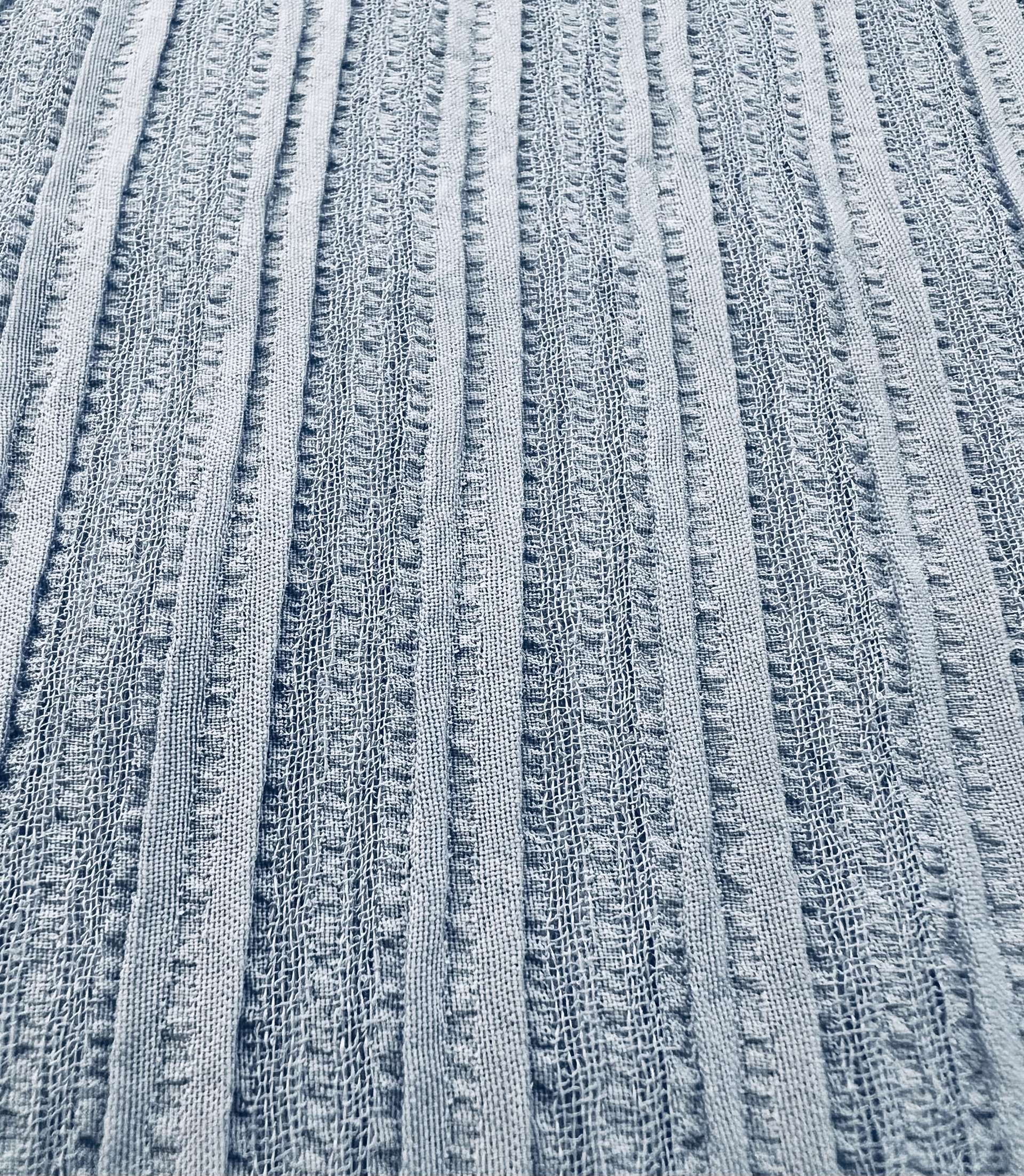 Silk & Rayon Matlassé in Soft Blue