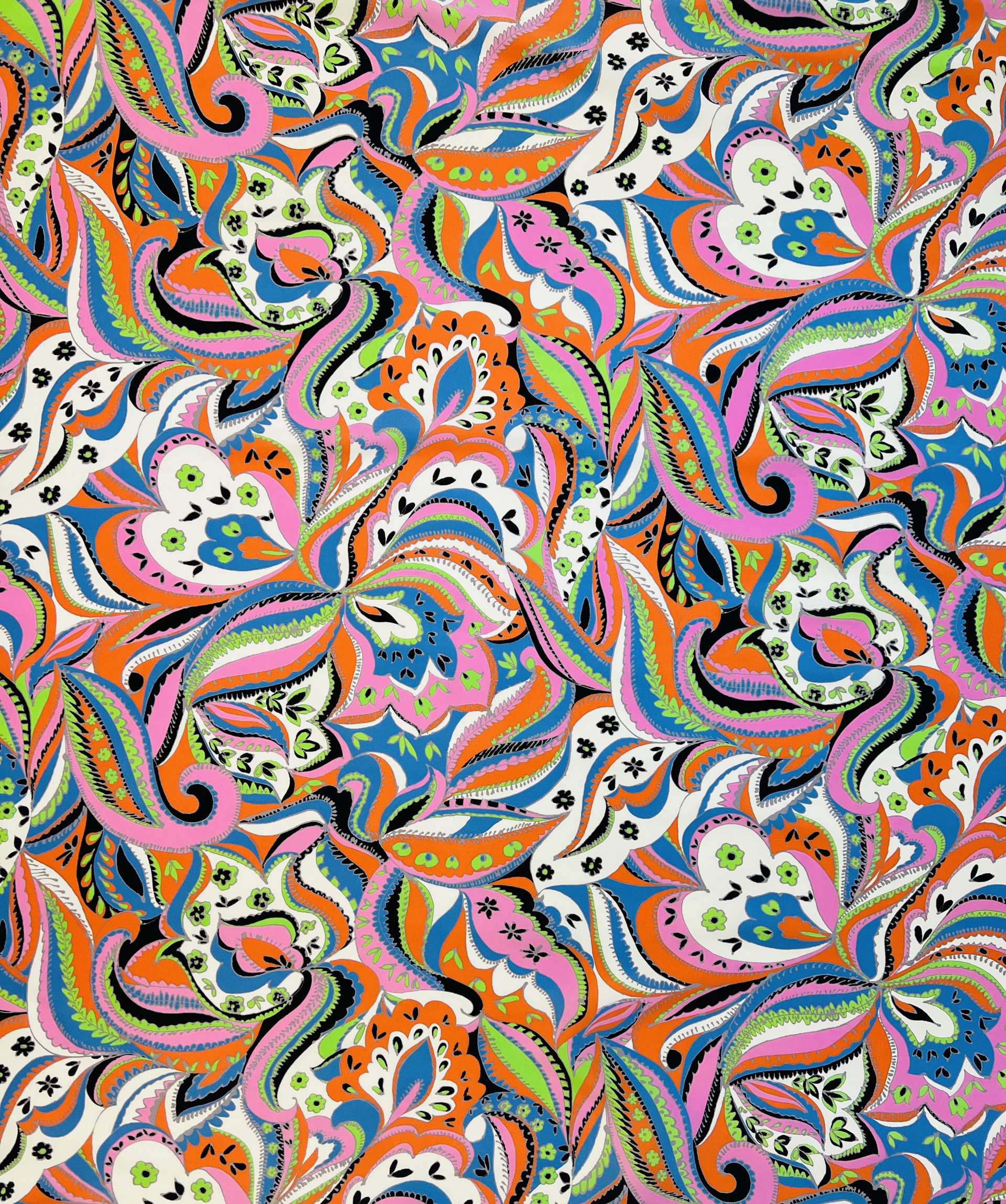 Printed Light Weight Silk Shantung