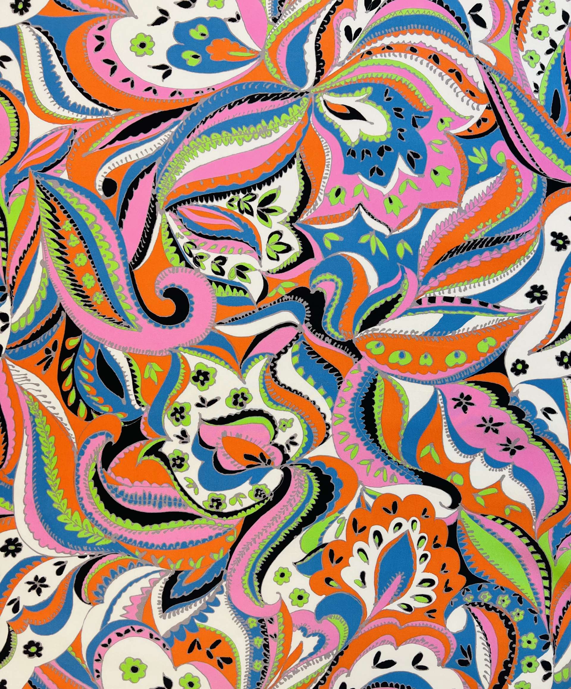 Printed Light Weight Silk Shantung