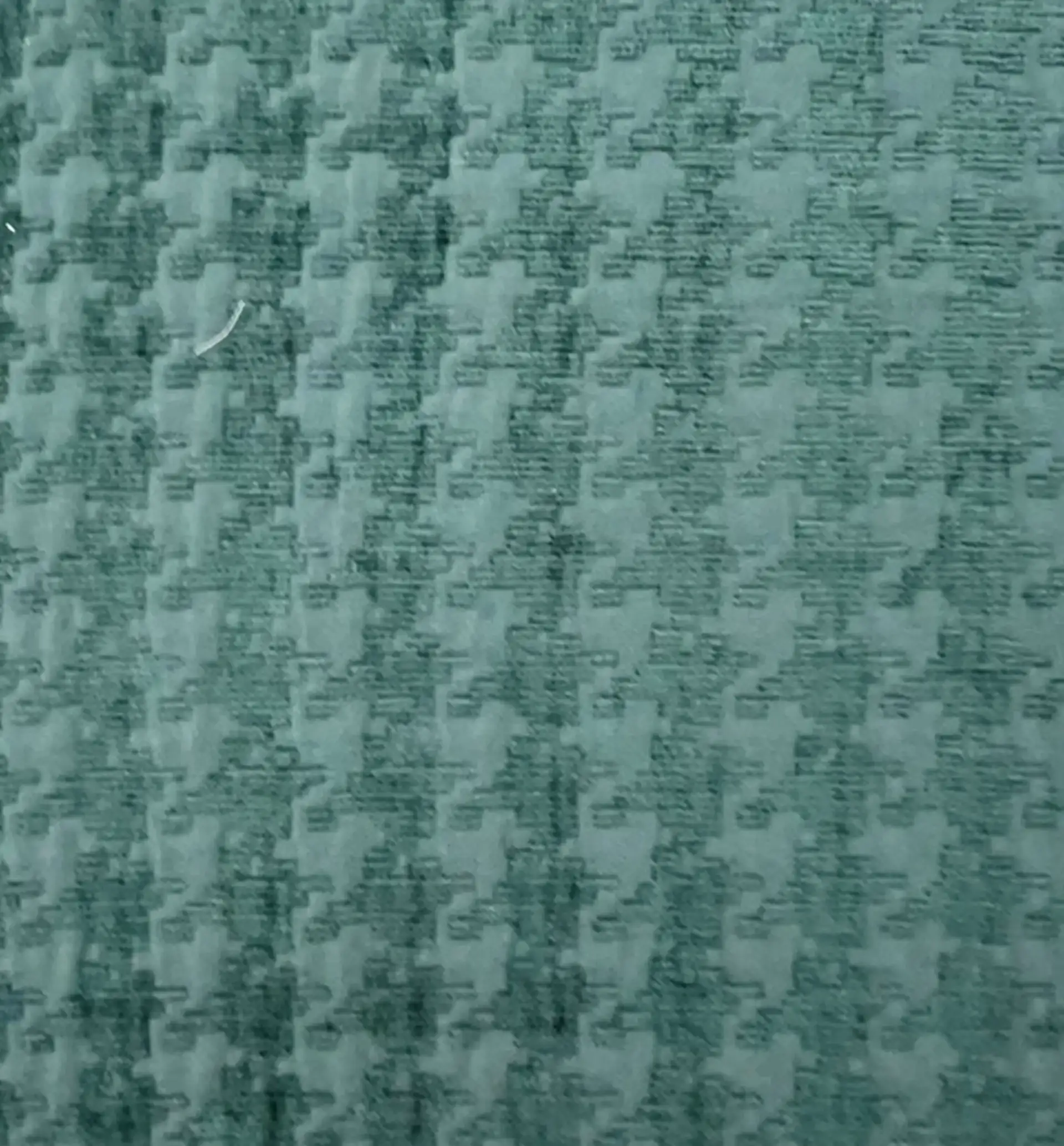 Houndstooth Chenille Brocade in Spruce Green