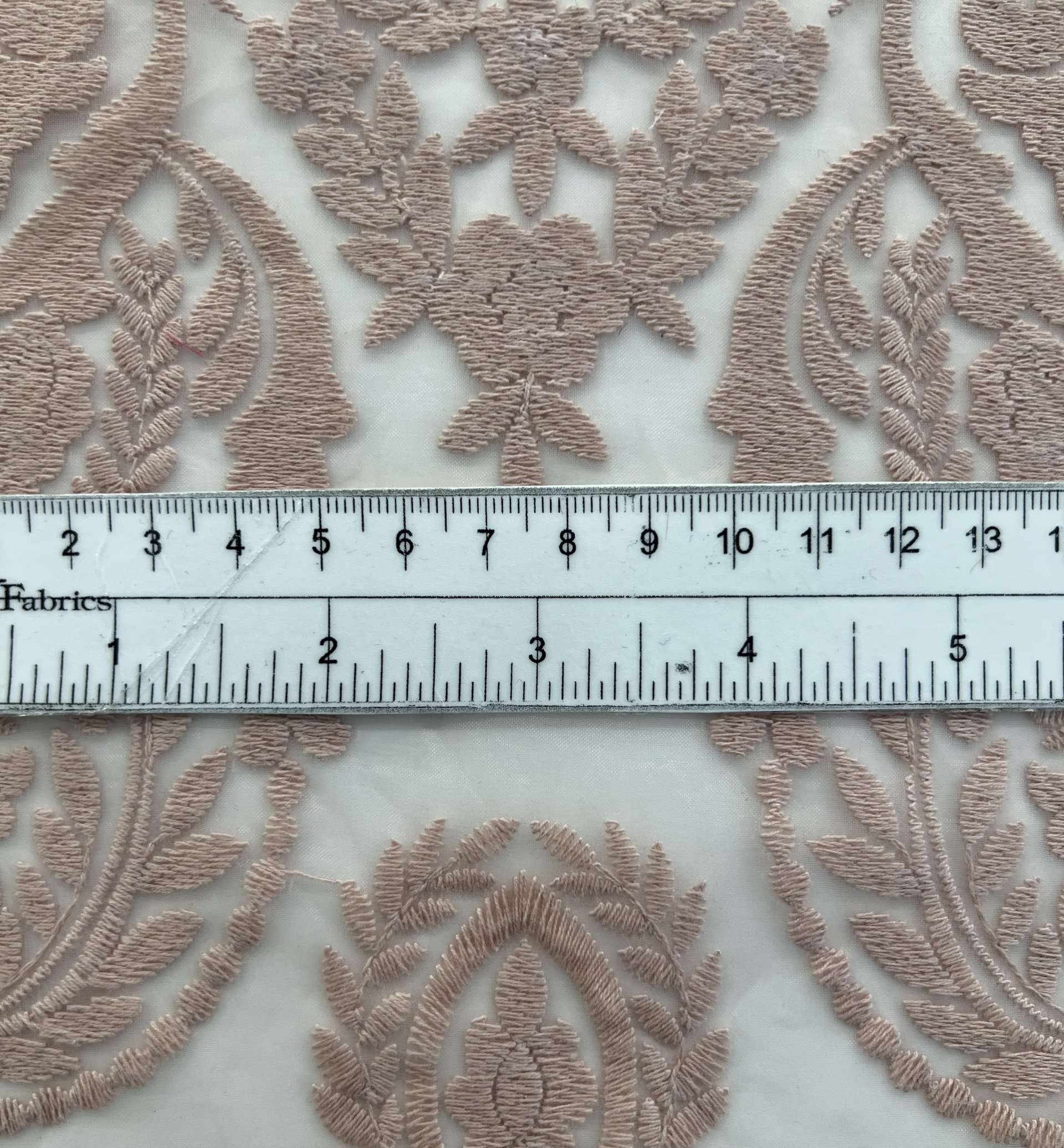 EMBROILED NYLON ORGANZA IN BLUSH NUDE